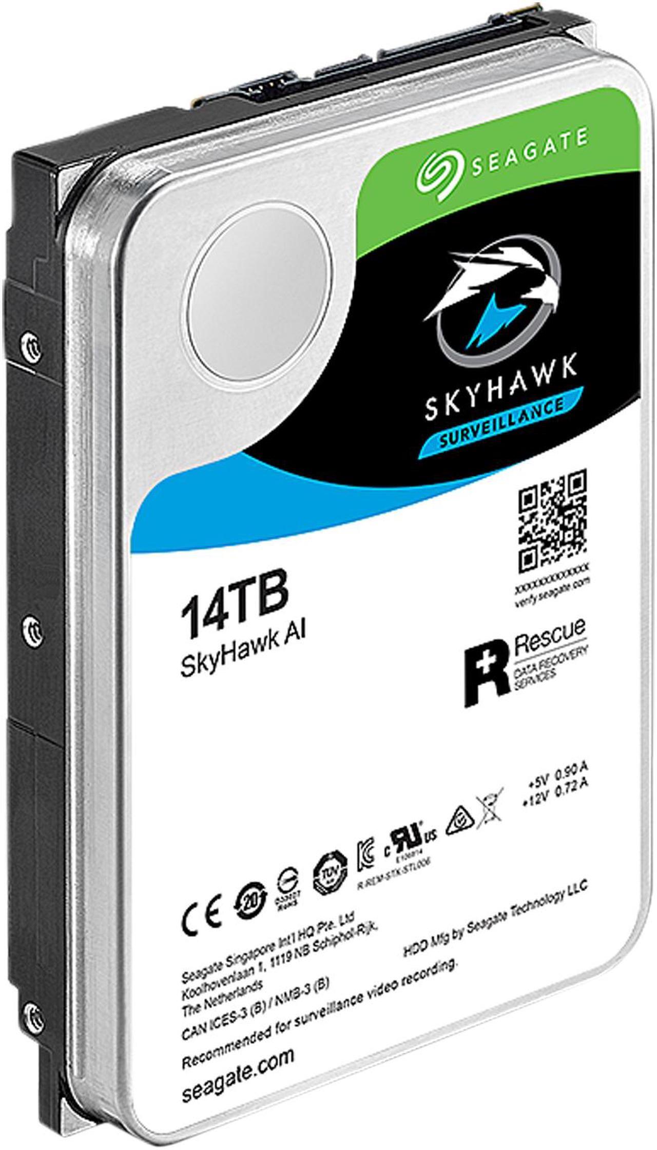 Alt view image 4 of 5 - Seagate SkyHawk AI ST14000VE0008 14TB 7200 RPM 256MB Cache SATA 6.0Gb/s 3.5" Internal Hard Drive Bare Drive