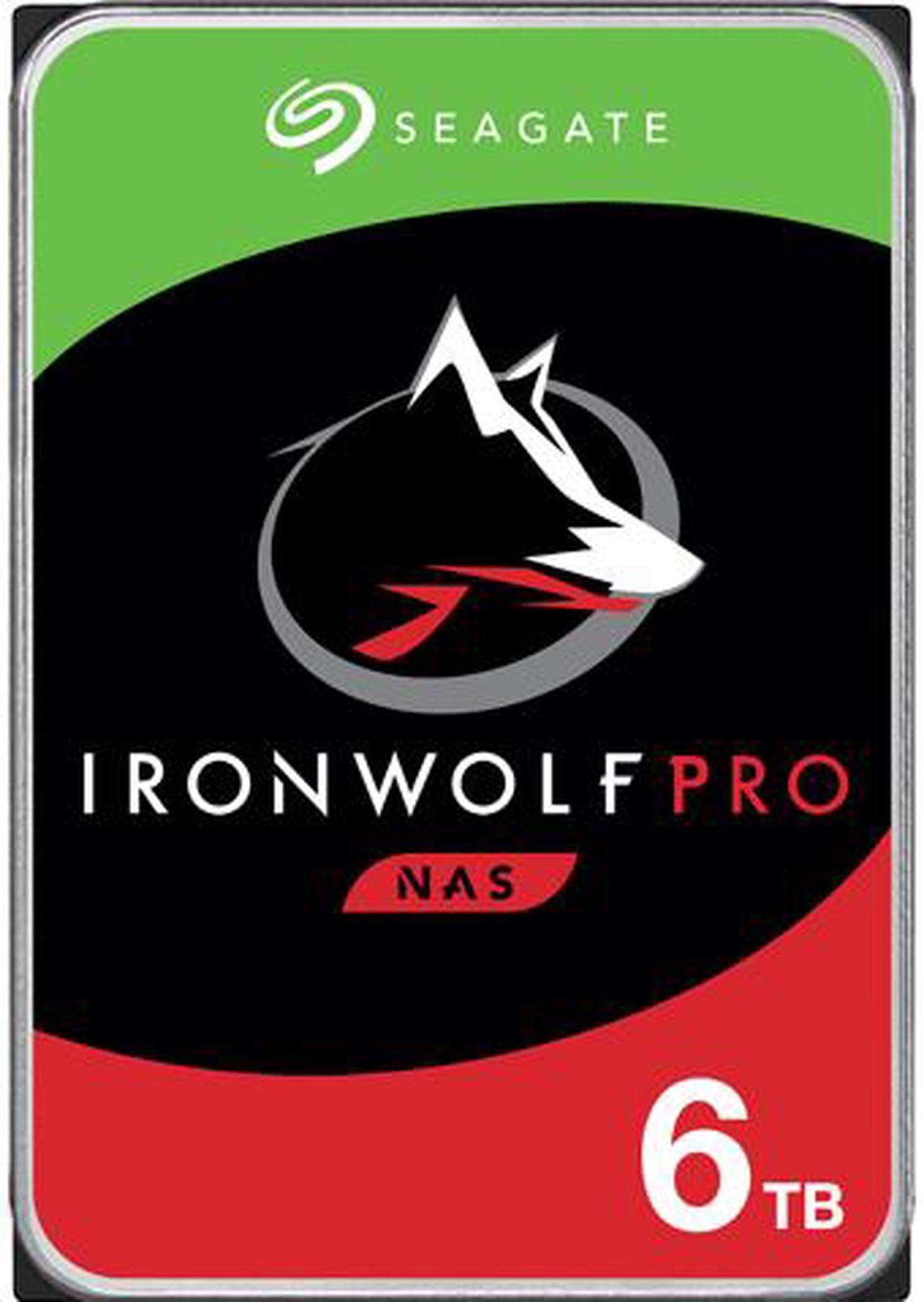 Main image of Seagate IronWolf Pro 6TB NAS Hard Drive 7200 RPM 256MB Cache CMR SATA 6.0Gb/s 3.5" Internal HDD ST6000NE000