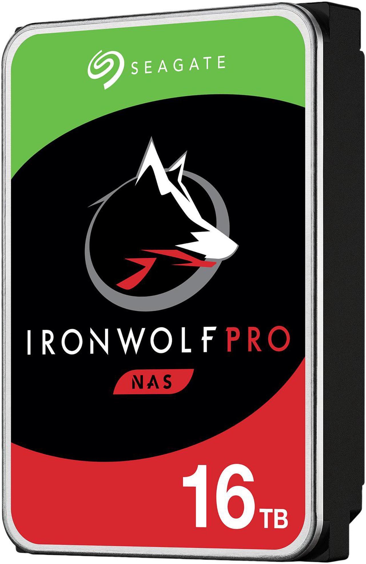 Seagate IronWolf Pro 16TB NAS Hard Drive 7200 RPM 256MB Cache CMR SATA 6.0Gb/s 3.5" Internal HDD NE-ST16000NE000