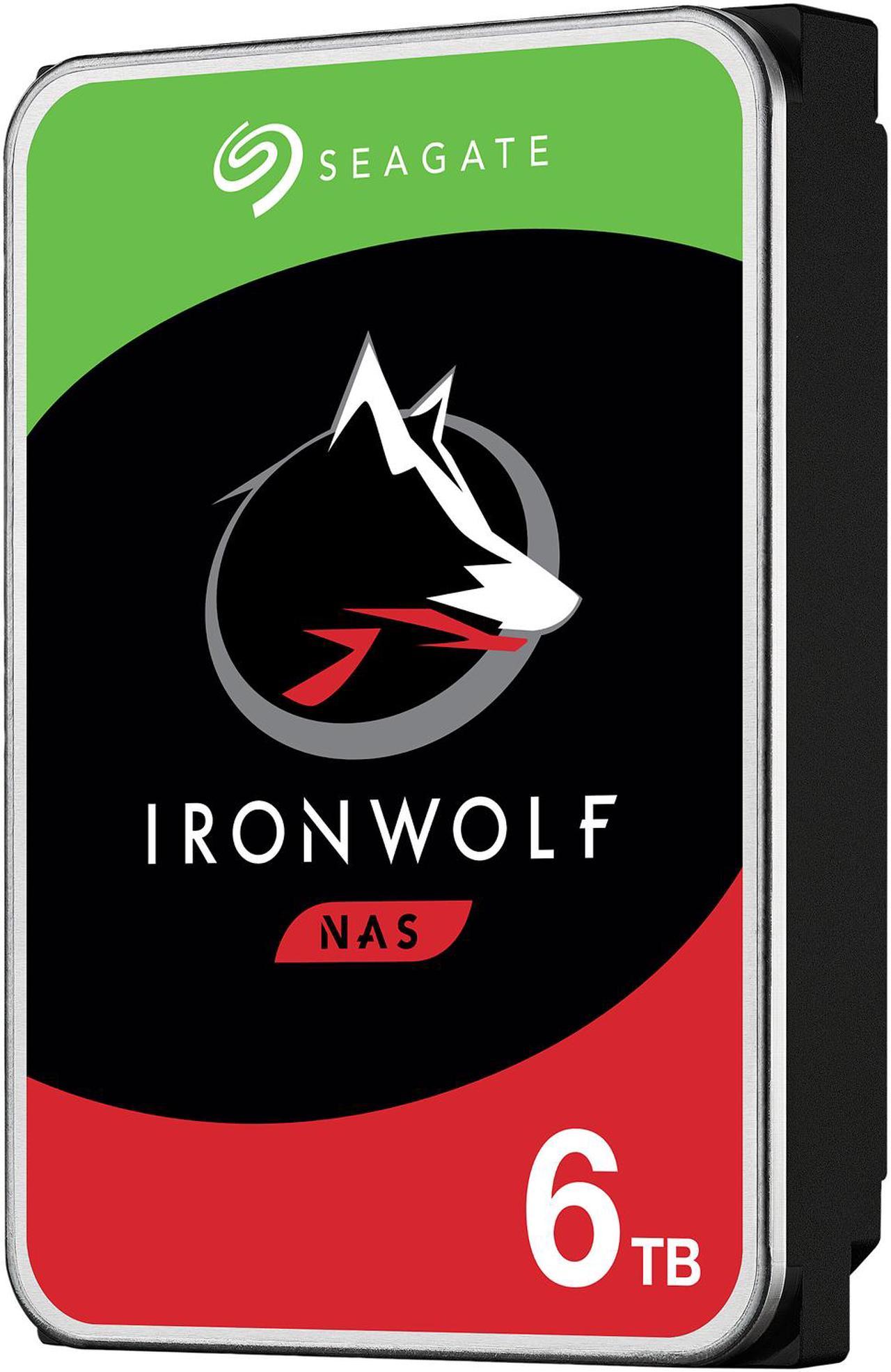 Seagate IronWolf ST6000VN001 6TB 5400 RPM 256MB Cache SATA 6.0Gb/s 3.5" Internal Hard Drive Bare Drive