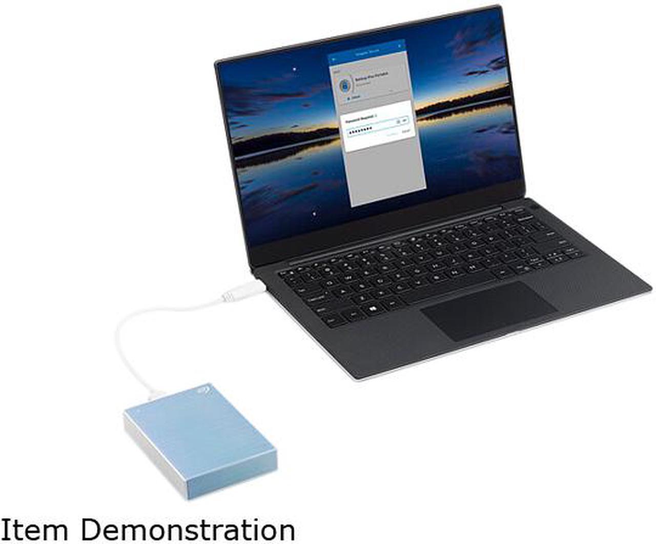 Alt view image 9 of 9 - Seagate 2TB One Touch Portable Hard Drive USB 3.2 Gen 1 (USB 3.0) Model STKB2000402 Light Blue