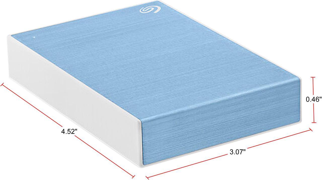 Alt view image 6 of 9 - Seagate 2TB One Touch Portable Hard Drive USB 3.2 Gen 1 (USB 3.0) Model STKB2000402 Light Blue