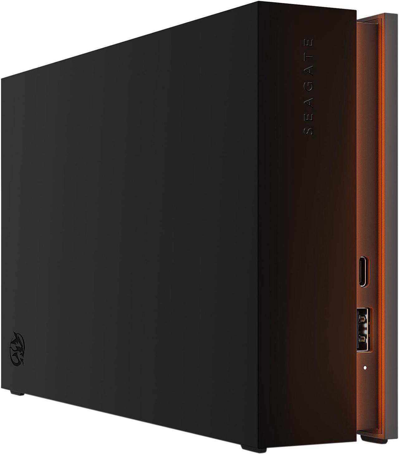 Seagate FireCuda Gaming Hub External Hard Drive HDD 8TB - USB 3.2, Customizable RGB LED Lighting, Dual Forward-Facing USB for Desktop PC with Rescue Services (STKK8000400)