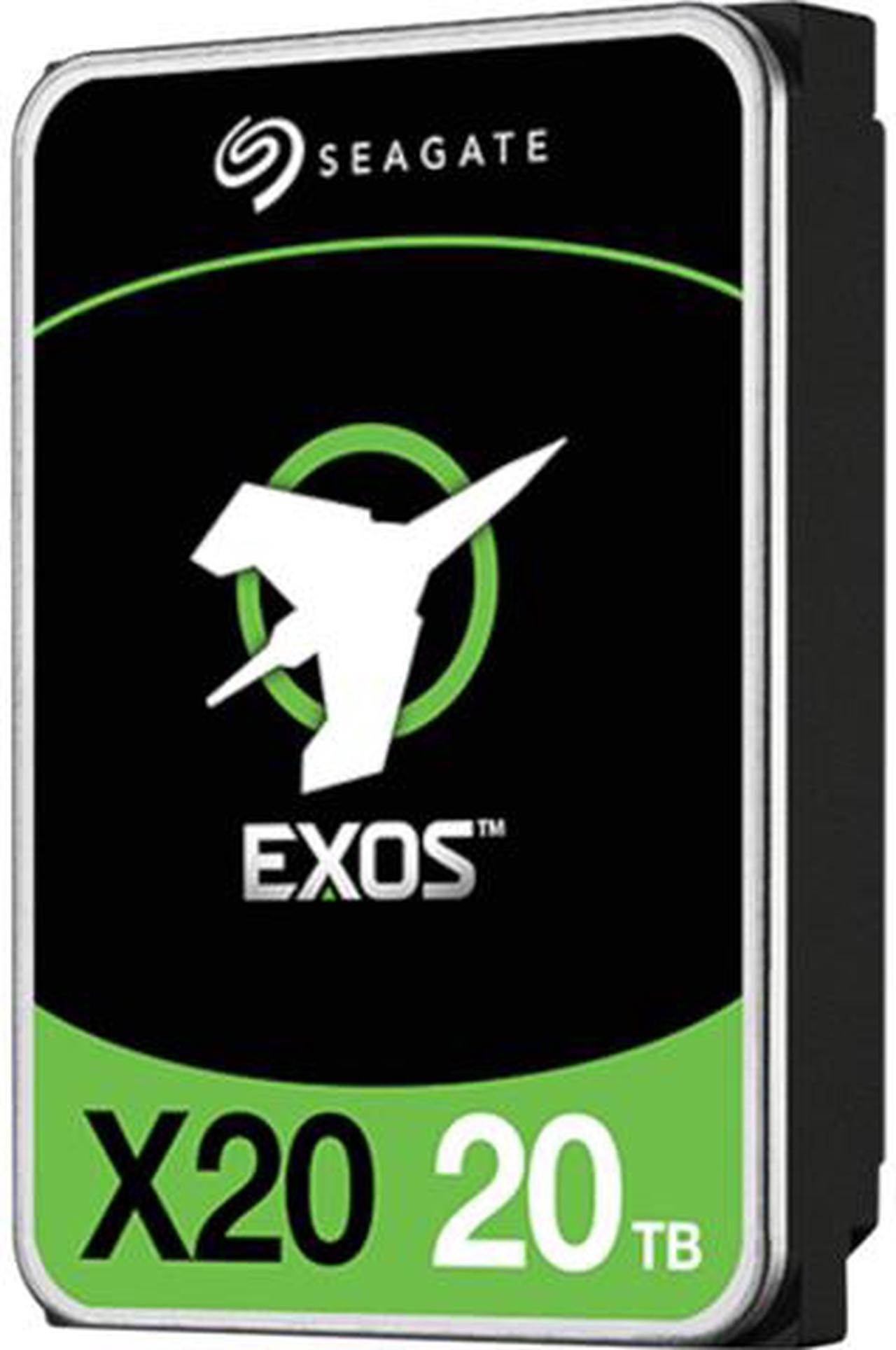 Seagate Exos X20 ST20000NM002D 20TB 7200 RPM 256MB Cache SAS 12Gb/s 3.5" Internal Hard Drive