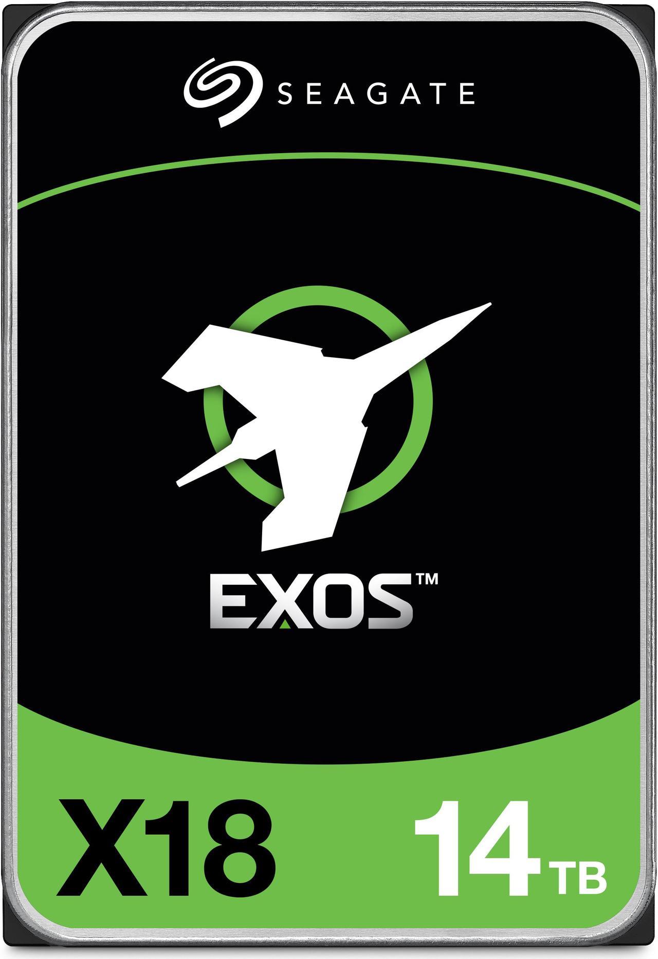 Seagate Exos X18 ST14000NM000J 14TB 7200 RPM 256MB Cache SATA 6.0Gb/s 3.5" Hard Drives