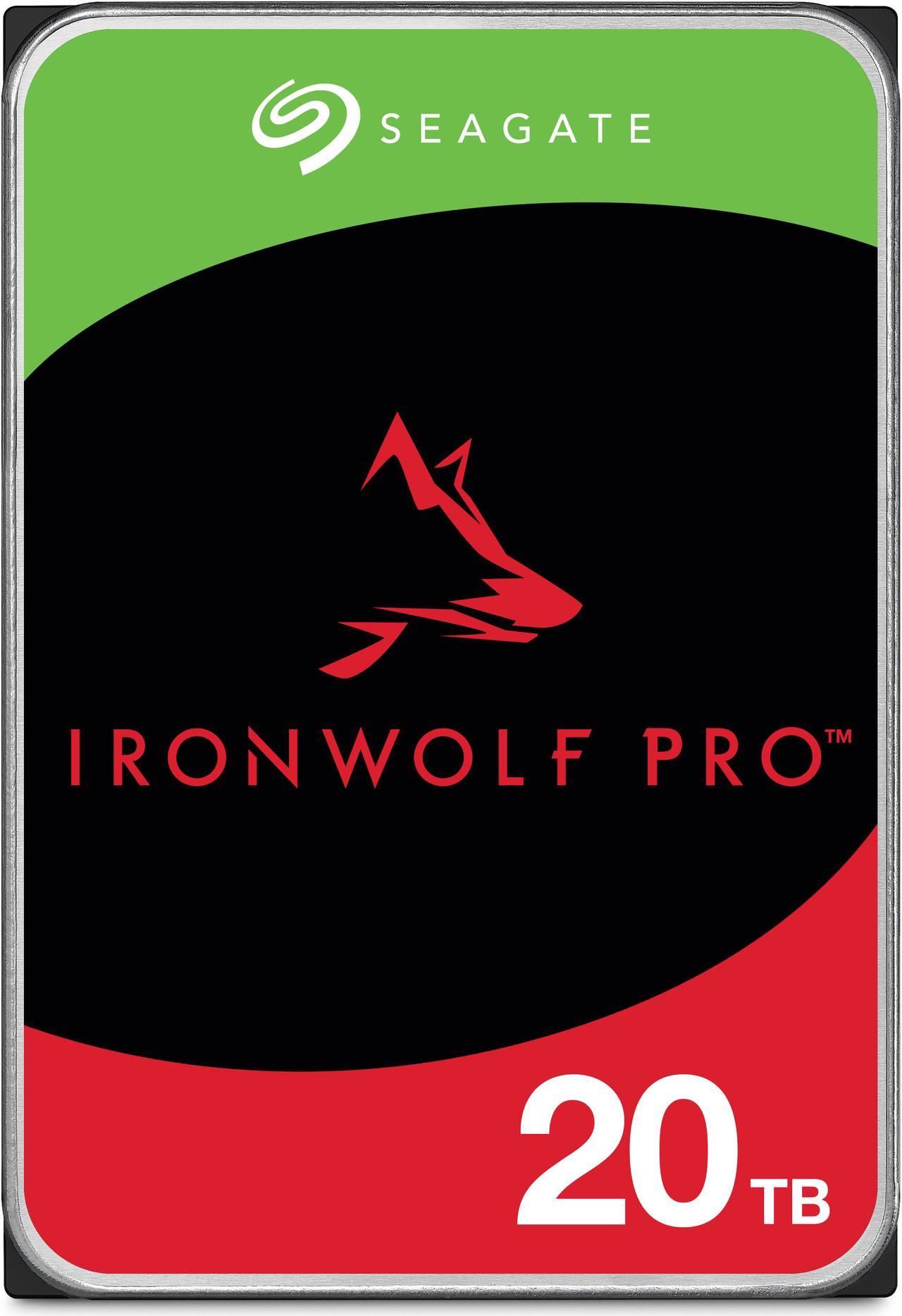 Seagate IronWolf Pro ST20000NT001 20TB 7200 RPM 256MB Cache SATA 6.0Gb/s 3.5" Internal Hard Drive