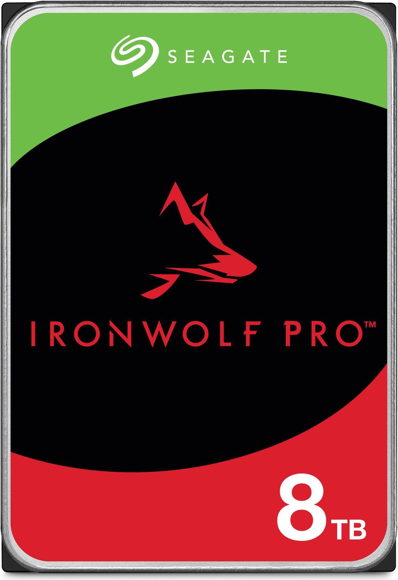 Seagate IronWolf Pro ST8000NT001 8TB 7200 RPM 256MB Cache SATA 6.0Gb/s 3.5" Internal Hard Drive