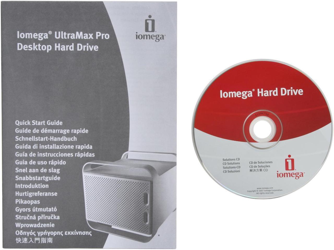 Alt view image 8 of 9 - iomega UltraMax Pro 33744 Hard Drive, eSata/USB 2.0, 1.5TB (2HD x 750GB)