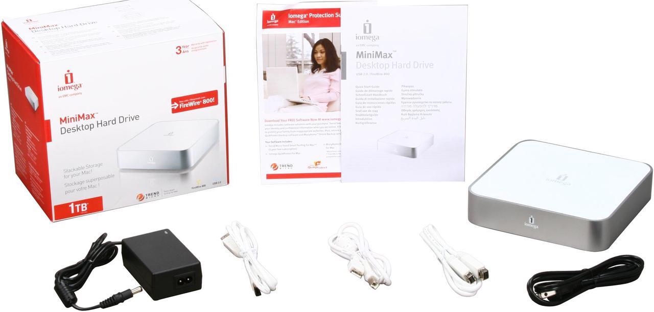 Alt view image 6 of 6 - iomega MiniMax 1TB 3.5" USB 2.0 / Firewire800 External Hard Drive Model 34937