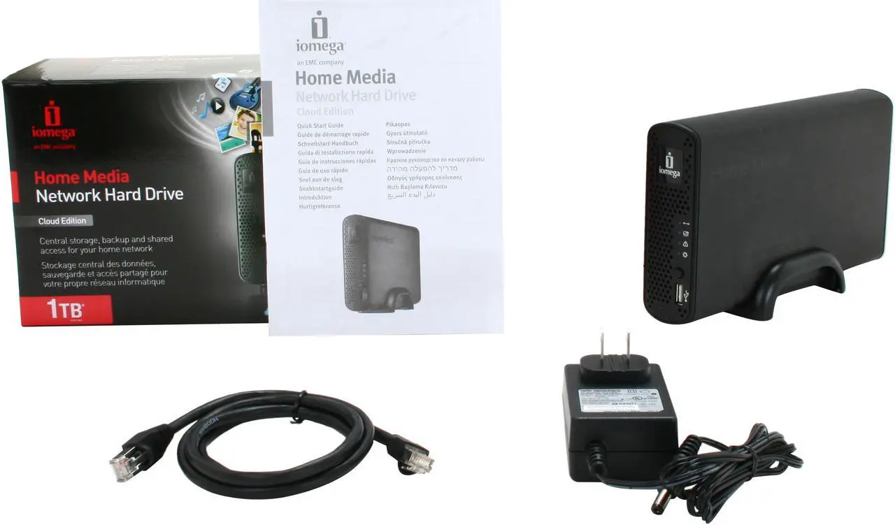 Alt view image 4 of 4 - iomega 34763 1TB Home Media Network Hard Drive, Cloud Edition