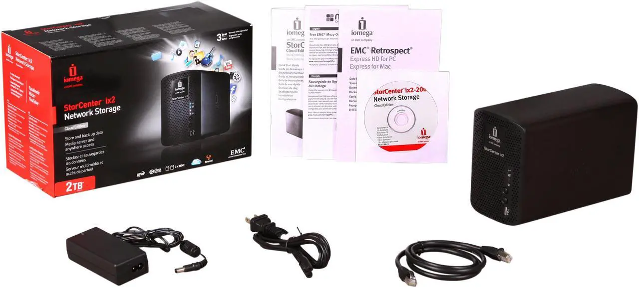 Alt view image 5 of 5 - iomega 35427 2TB StorCenter ix2-200 Network Storage, Cloud Edition