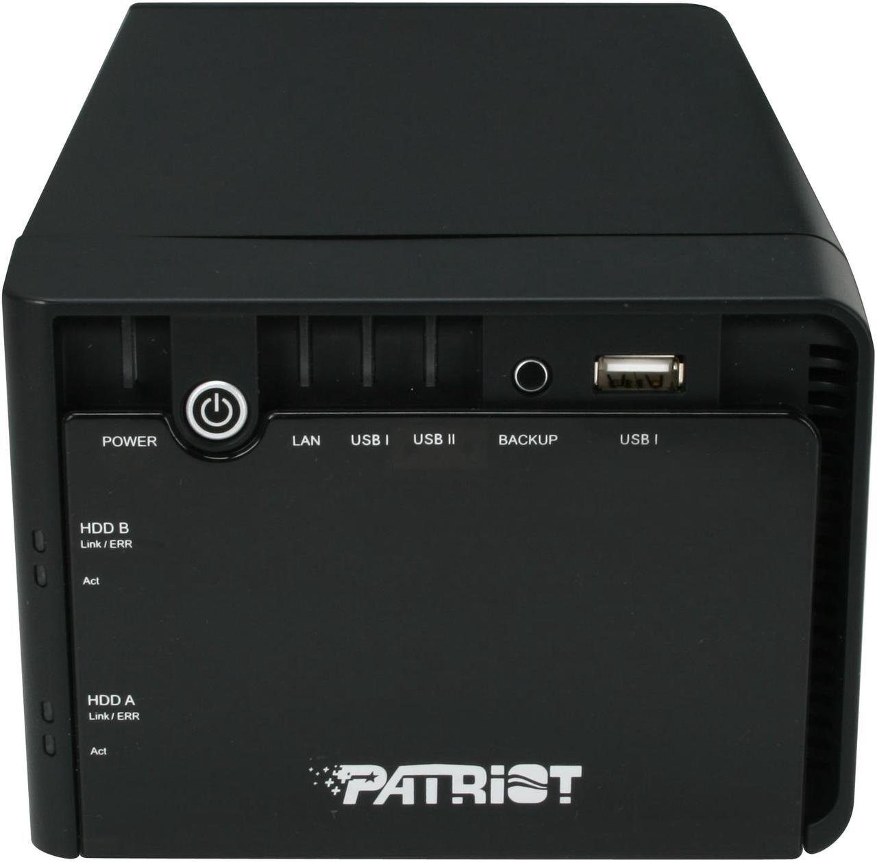 Alt view image 2 of 6 - Patriot PCNASVK35S2 Diskless System Valkyrie 2-Bay Network Attach