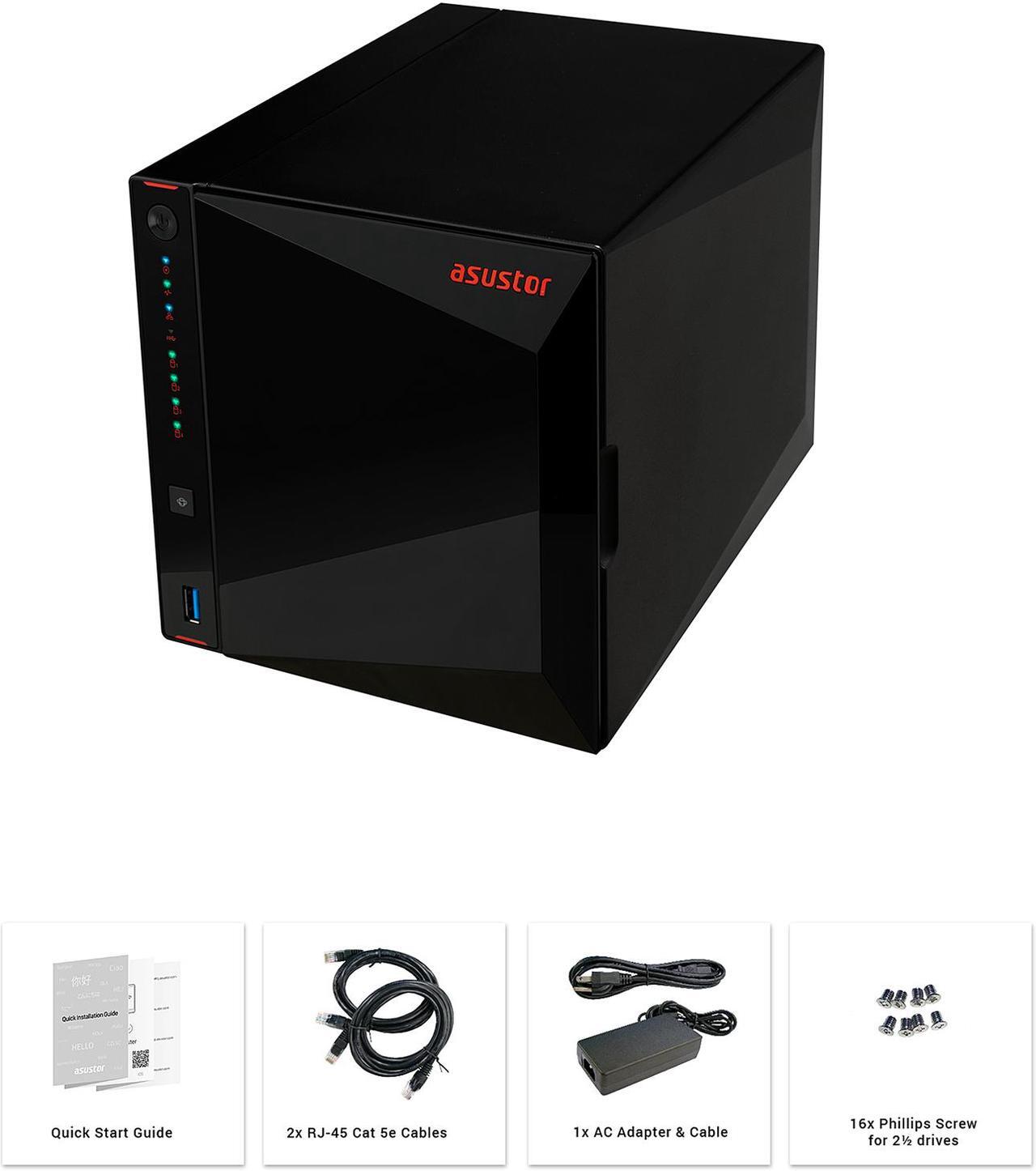 Alt view image 3 of 4 - Asustor AS5304T 4 Bay Nimbustor 4 Desktop NAS (Diskless)