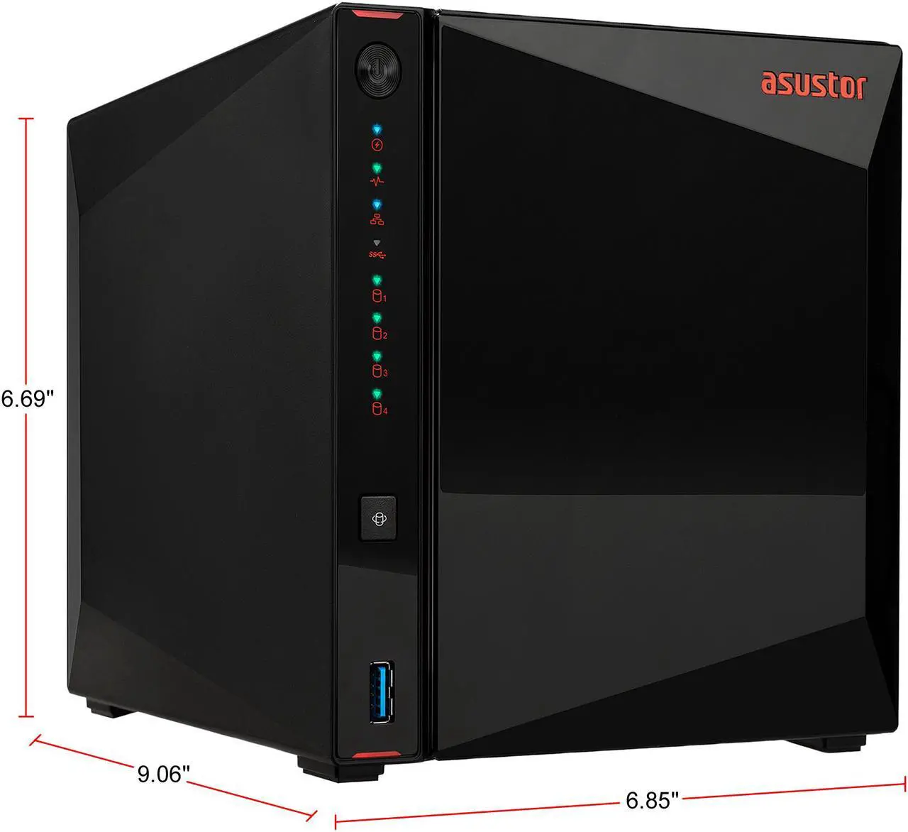 Alt view image 2 of 4 - Asustor AS5304T 4 Bay Nimbustor 4 Desktop NAS (Diskless)