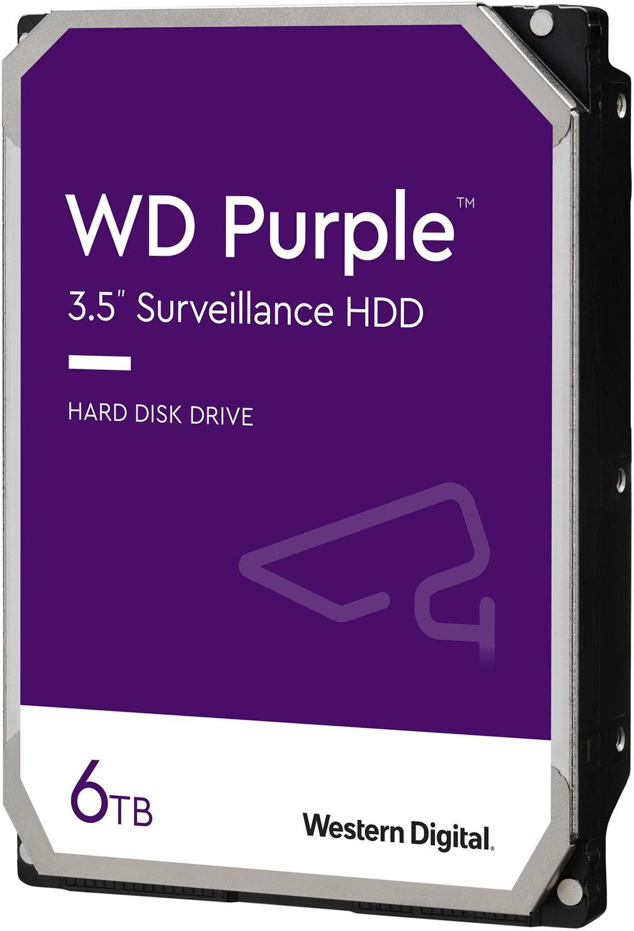 Alt view image 2 of 9 - WD Purple 6TB Surveillance Hard Disk Drive - 5700 RPM Class SATA 6Gb/s 64MB Cache 3.5 Inch WD60PURZ