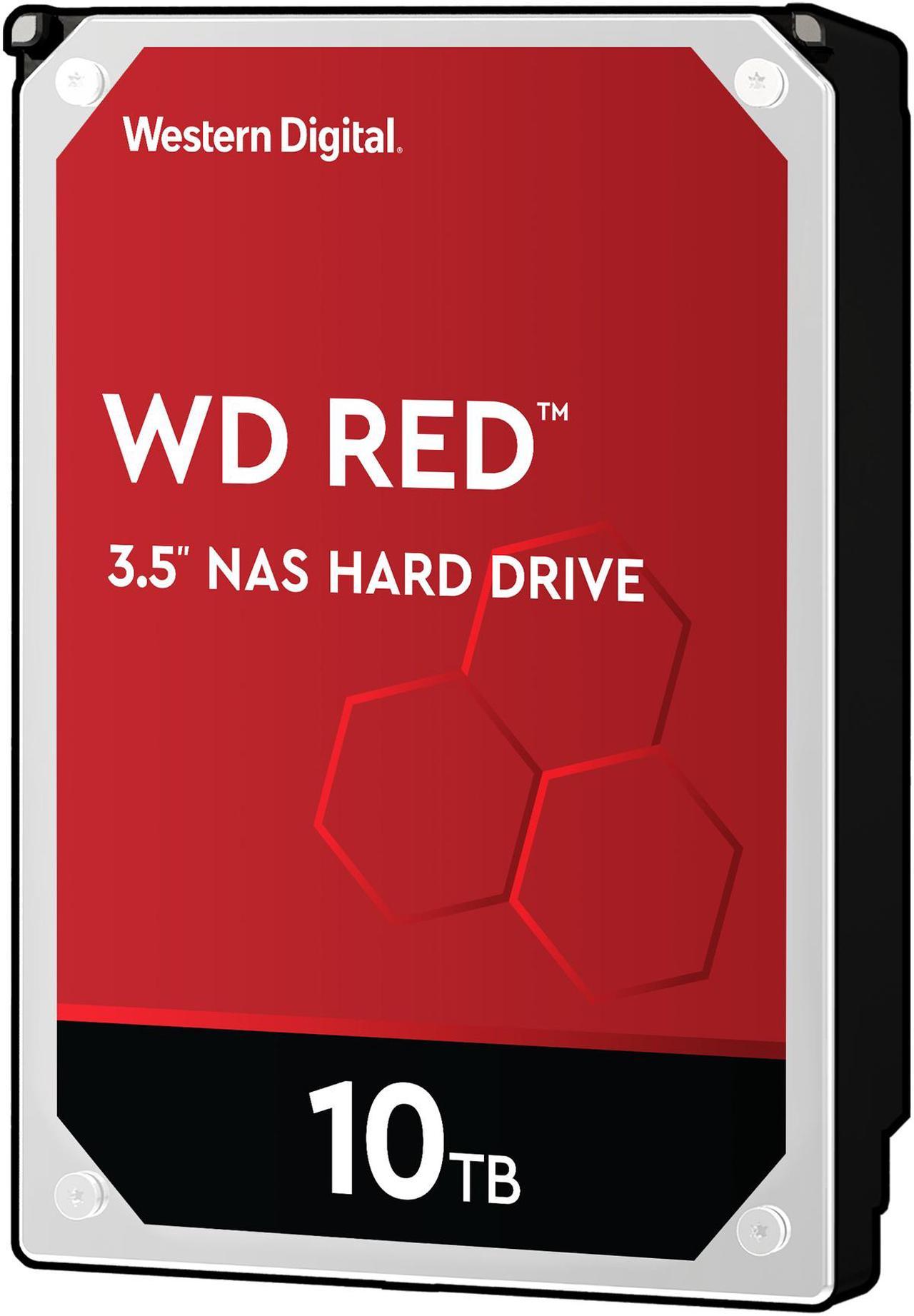 WD Red 10TB NAS Hard Disk Drive - 5400 RPM Class SATA 6Gb/s 256MB Cache 3.5 Inch - WD100EFAX