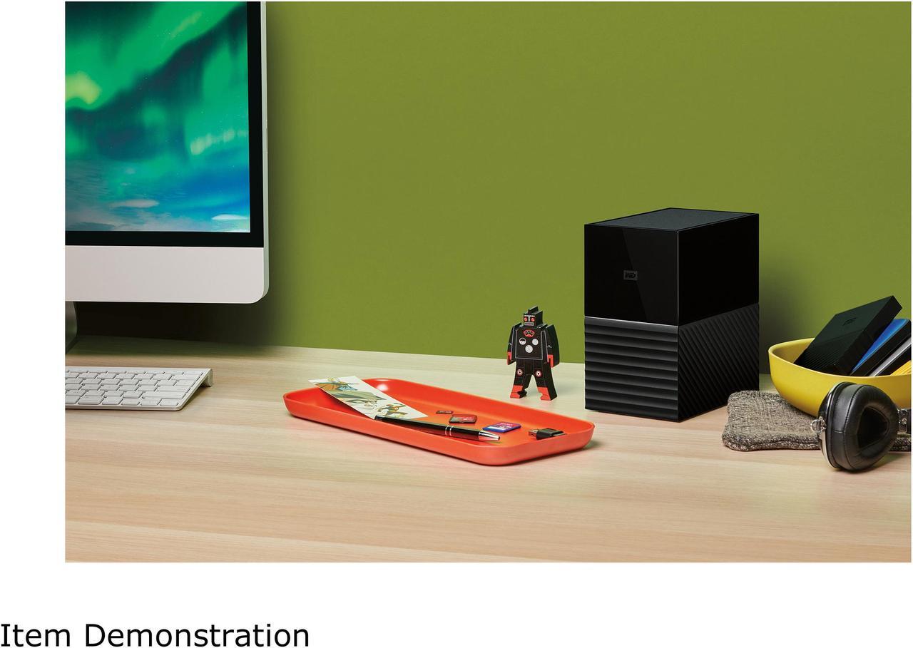 Alt view image 9 of 10 - WD 16TB My Book Duo Desktop RAID External Hard Drive 256-Bit AES Encryption - USB 3.2 Gen1 (WDBFBE0160JBK-NESN)