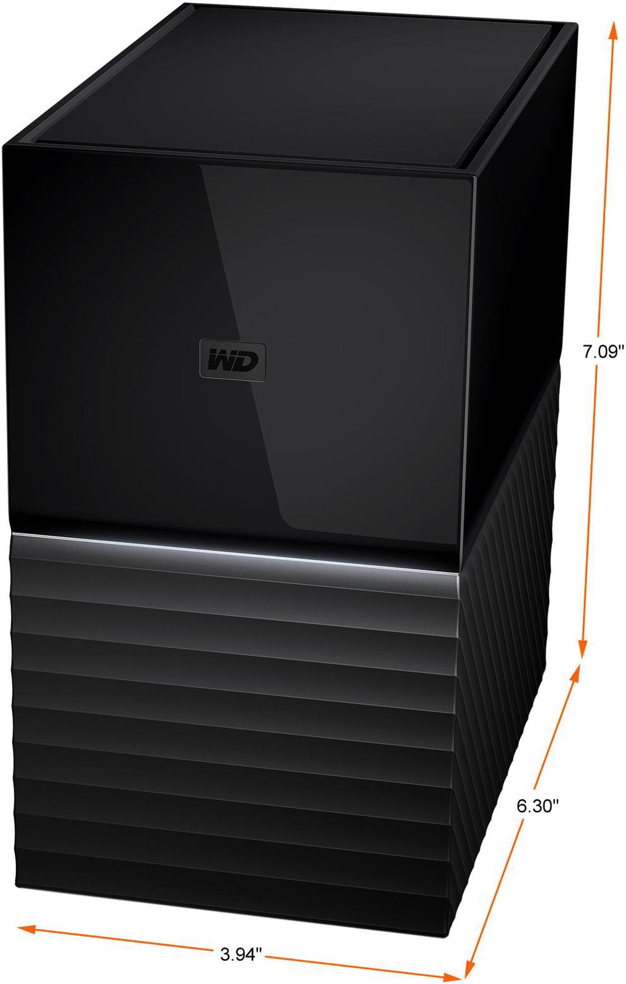 Alt view image 7 of 10 - WD 16TB My Book Duo Desktop RAID External Hard Drive 256-Bit AES Encryption - USB 3.2 Gen1 (WDBFBE0160JBK-NESN)