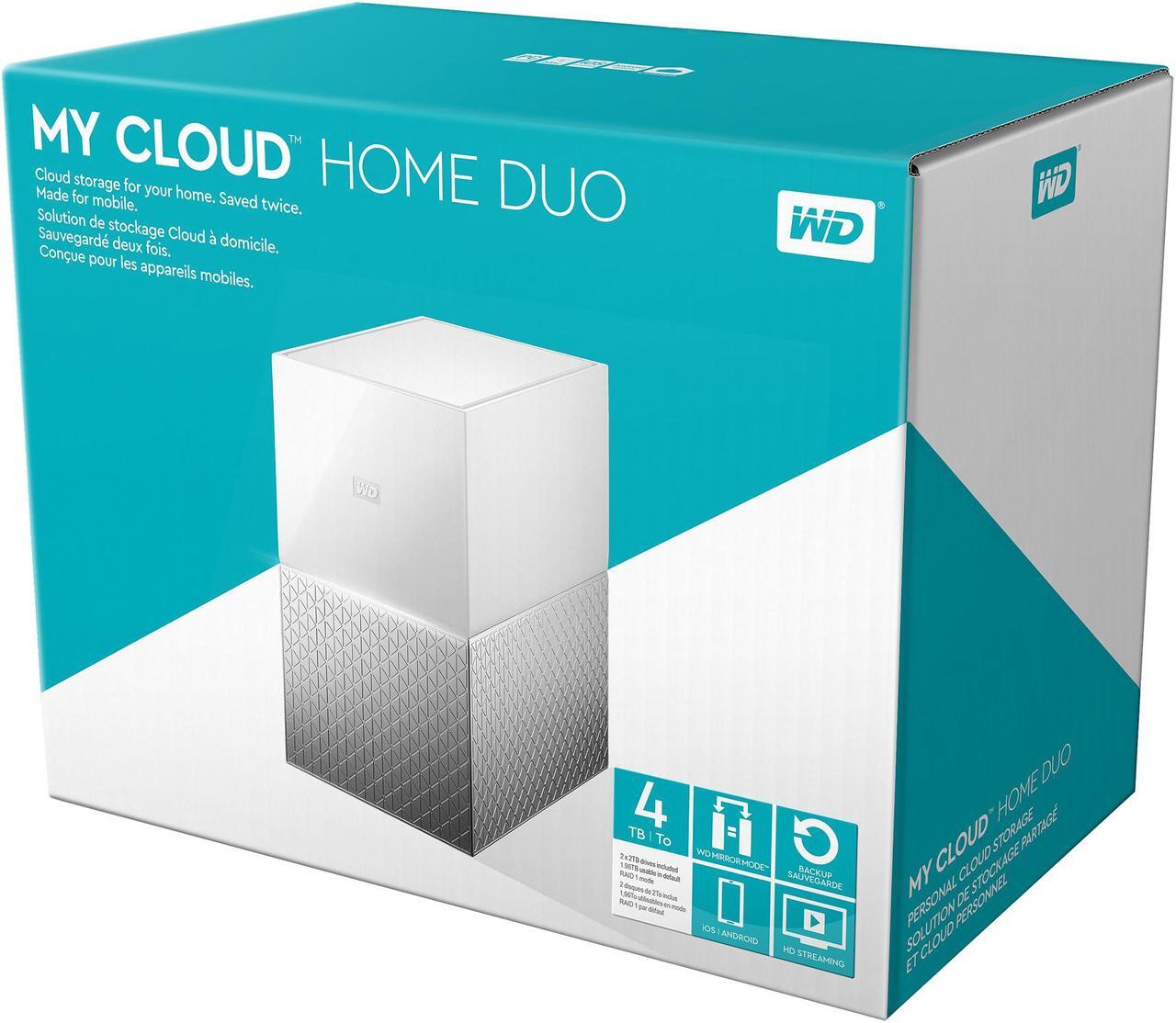 Alt view image 8 of 8 - WD 4TB My Cloud Home Duo Personal Cloud Storage (iOS/Android & Mac/PC Compatible) - (WDBMUT0040JWT-NESN)