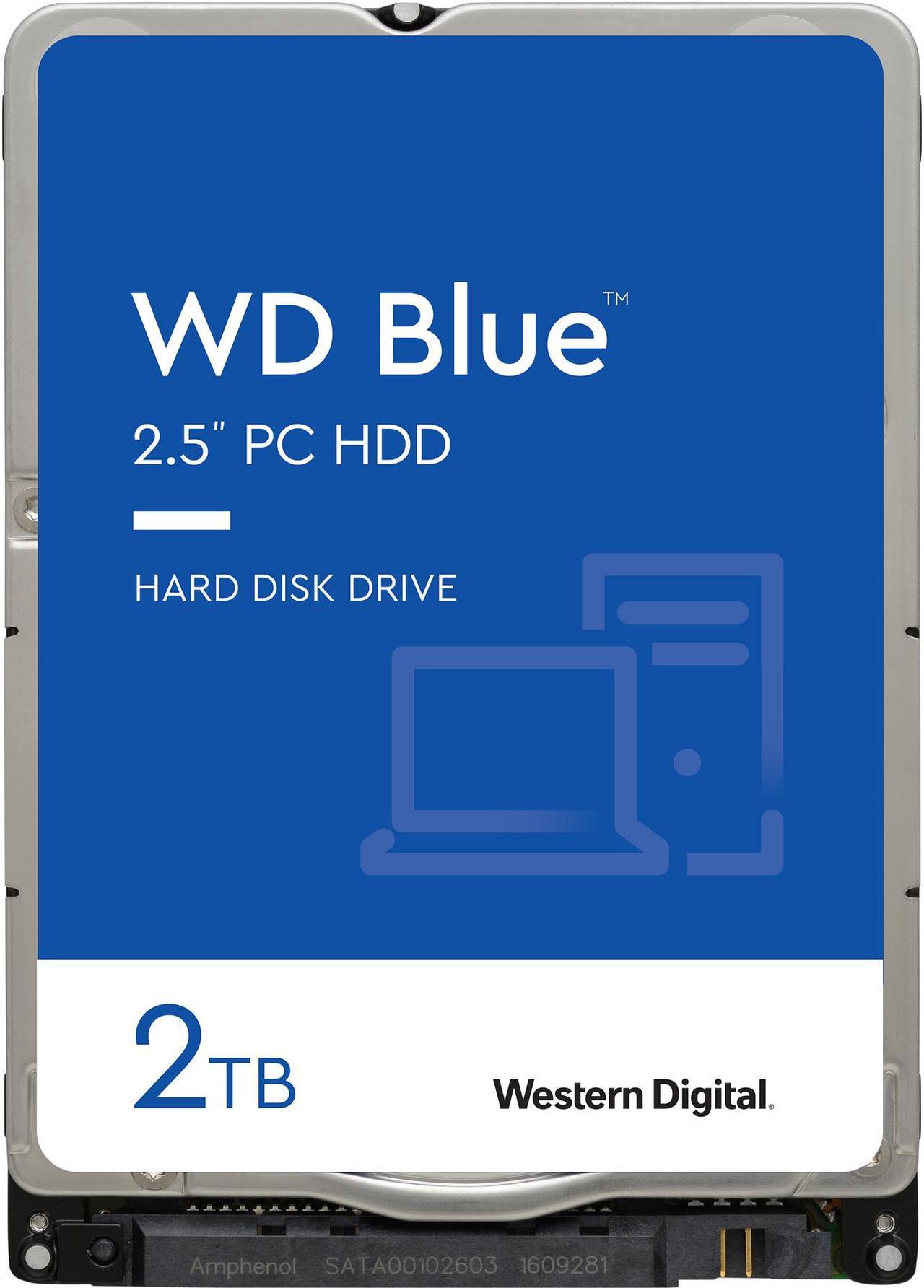 WD Blue WD20SPZX 2TB 5400 RPM 128MB Cache SATA 6.0Gb/s 2.5" Internal Notebook Hard Drive