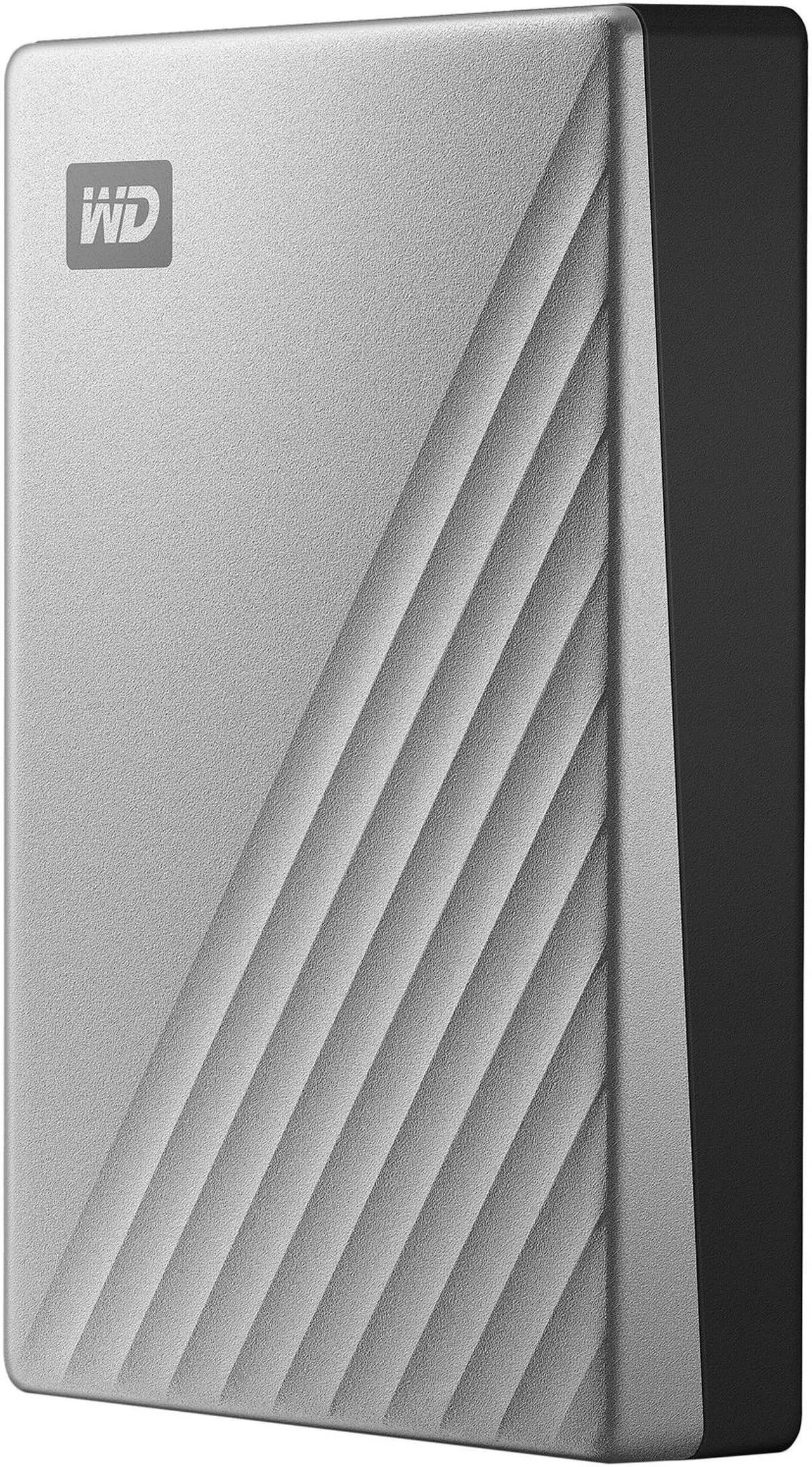 Alt view image 2 of 8 - WD 4TB Silver My Passport Ultra Portable Storage External Hard Drive USB-C for PC/Windows (WDBFTM0040BSL-WESN)