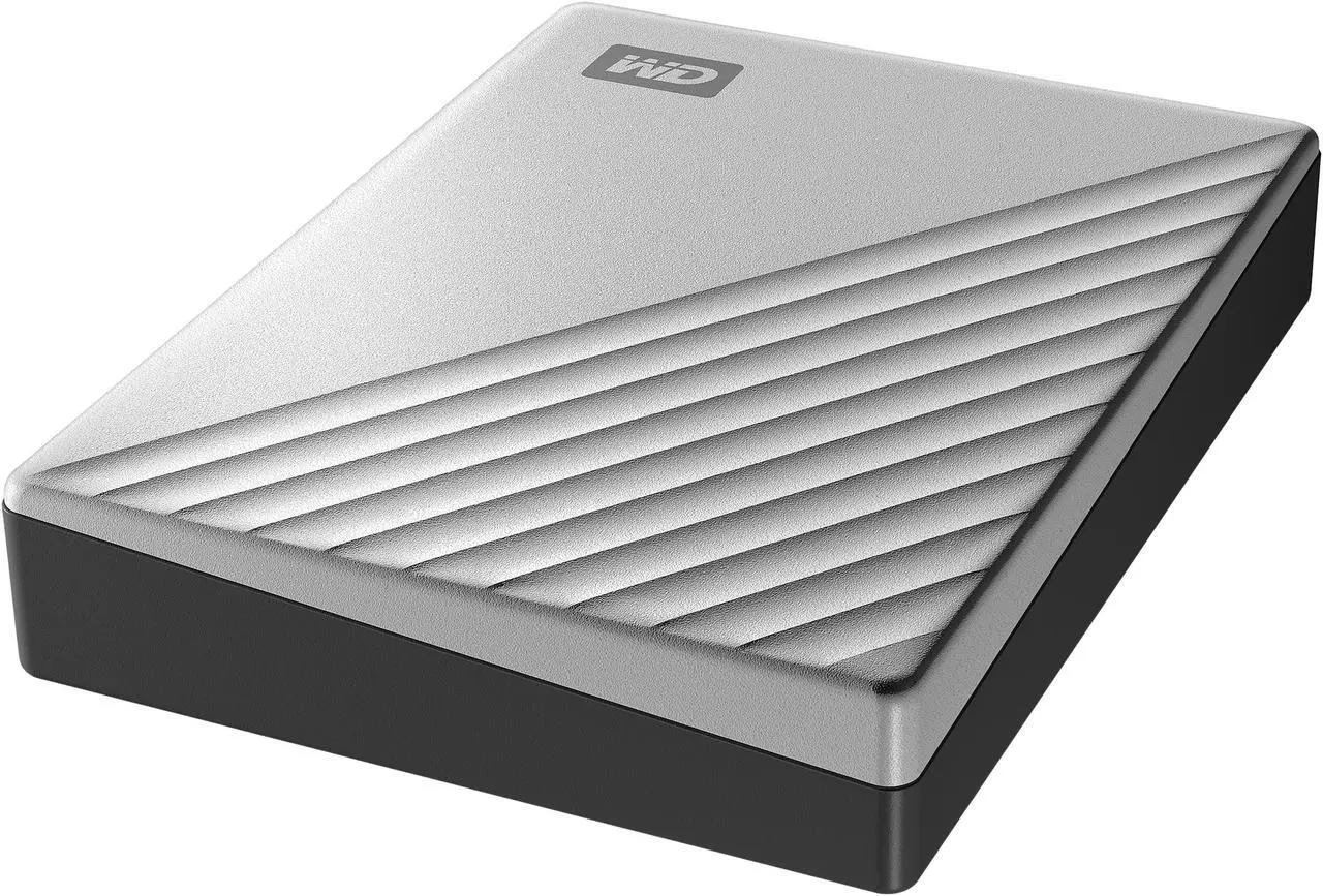Alt view image 7 of 8 - WD 4TB Silver My Passport Ultra Portable Storage External Hard Drive USB-C for PC/Windows (WDBFTM0040BSL-WESN)
