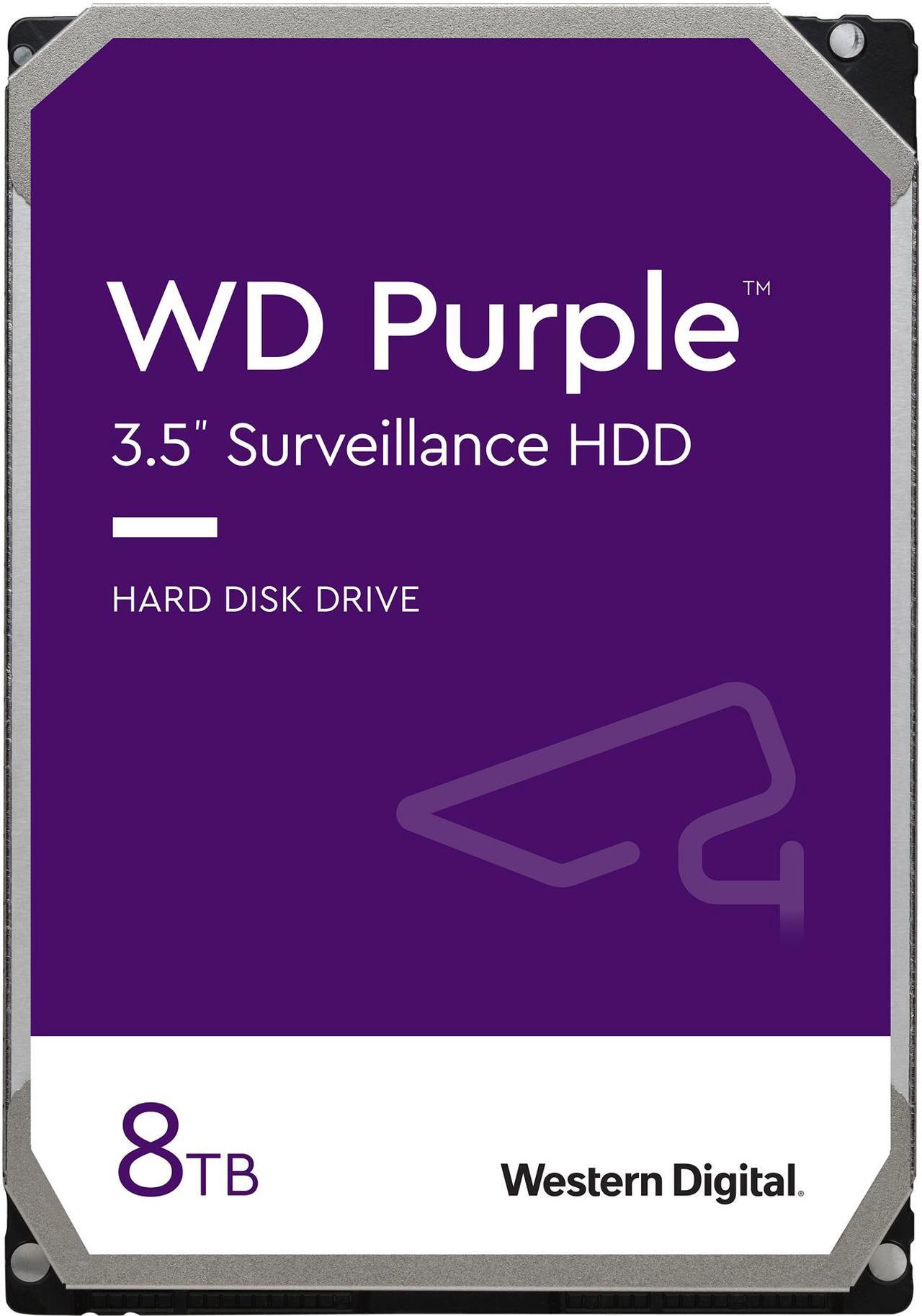 Main image of WD Purple WD82PURZ 8TB 7200 RPM 256MB Cache SATA 6.0Gb/s 3.5" Internal Hard Drive Bare Drive
