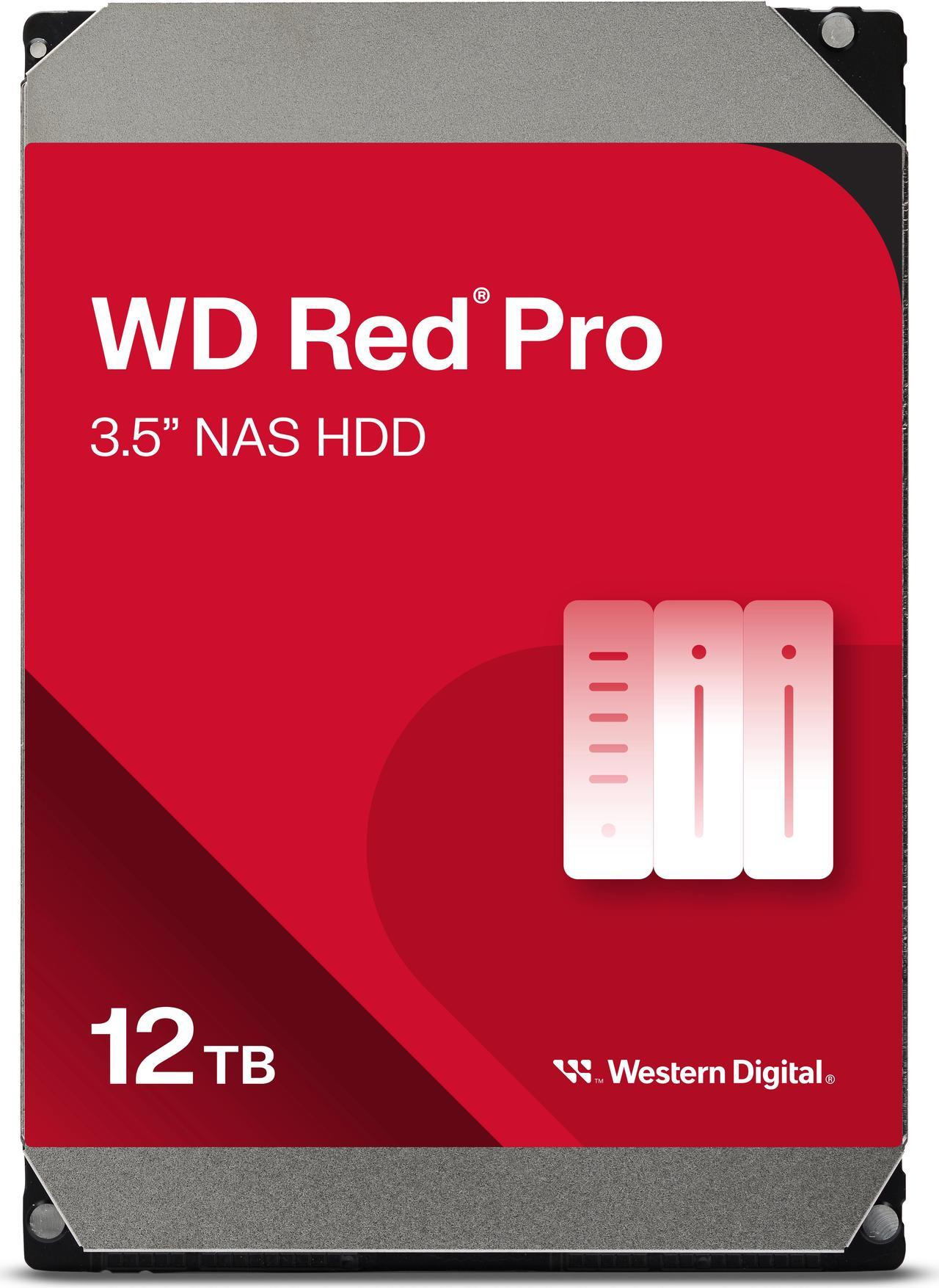 WD Red Pro WD121KFBX 12TB 7200 RPM 256MB Cache SATA 6.0Gb/s 3.5" Internal Hard Drive Bare Drive