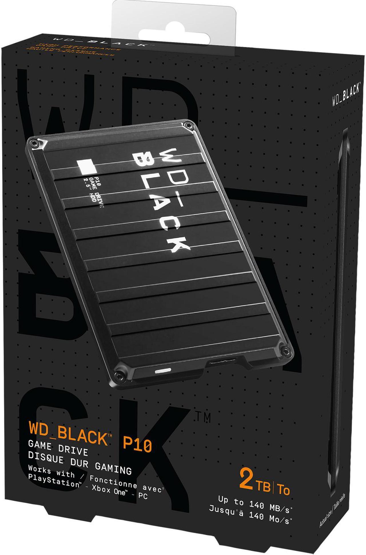 Alt view image 7 of 7 - WD Black 2TB P10 Game Drive Portable External Hard Drive for PS5/PS4/Xbox One/PC/Mac USB 3.2 (WDBA2W0020BBK-WESN)