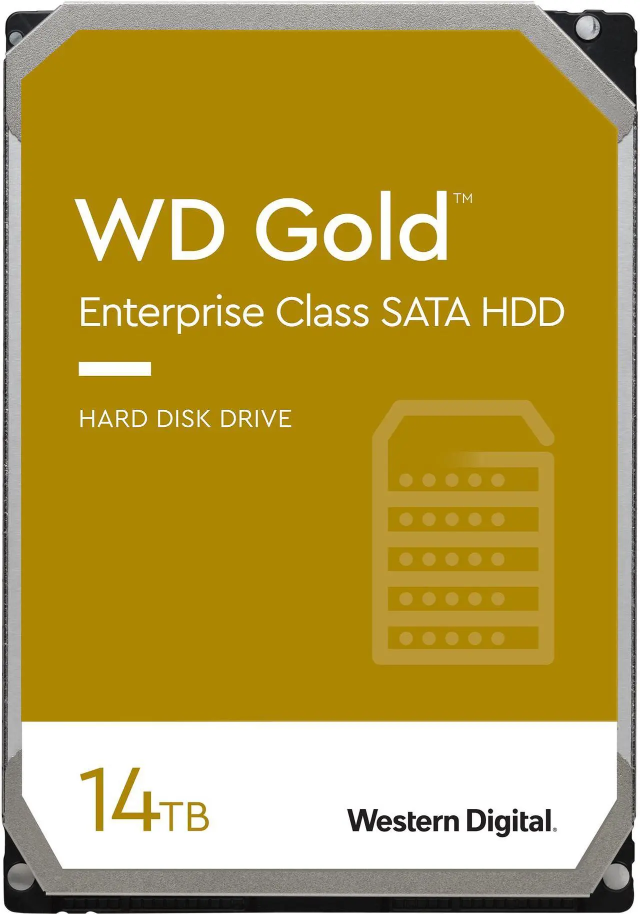 Main image of WD Gold 14TB Enterprise Class Hard Disk Drive - 7200 RPM Class SATA 6Gb/s 512MB Cache 3.5 Inch - WD141KRYZ