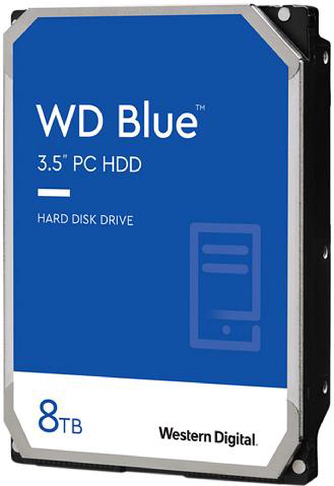 WD Blue WD80EAZZ 8TB 5640 RPM 128MB Cache SATA 6.0Gb/s 3.5" Internal Hard Drive