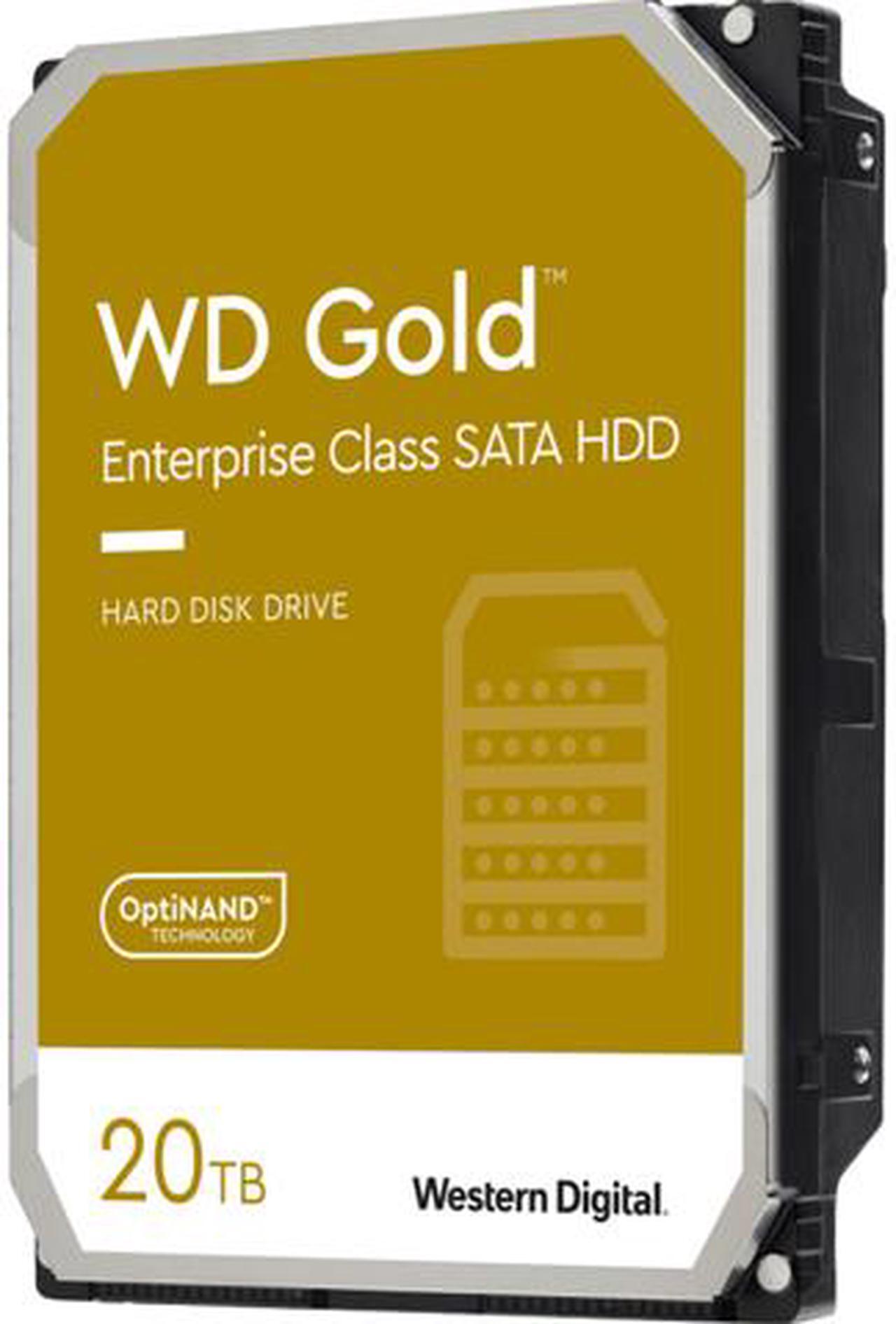 Main image of WD Gold 20TB Enterprise Class Hard Disk Drive - 7200 RPM Class SATA 6Gb/s 512MB Cache 3.5 Inch - WD201KRYZ