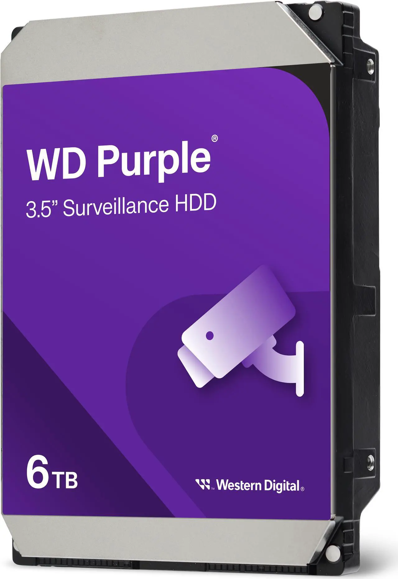 Alt view image 3 of 7 - WD Purple 6TB Surveillance Hard Disk Drive - 5400 RPM Class SATA 6Gb/s 256MB Cache 3.5 Inch WD63PURZ