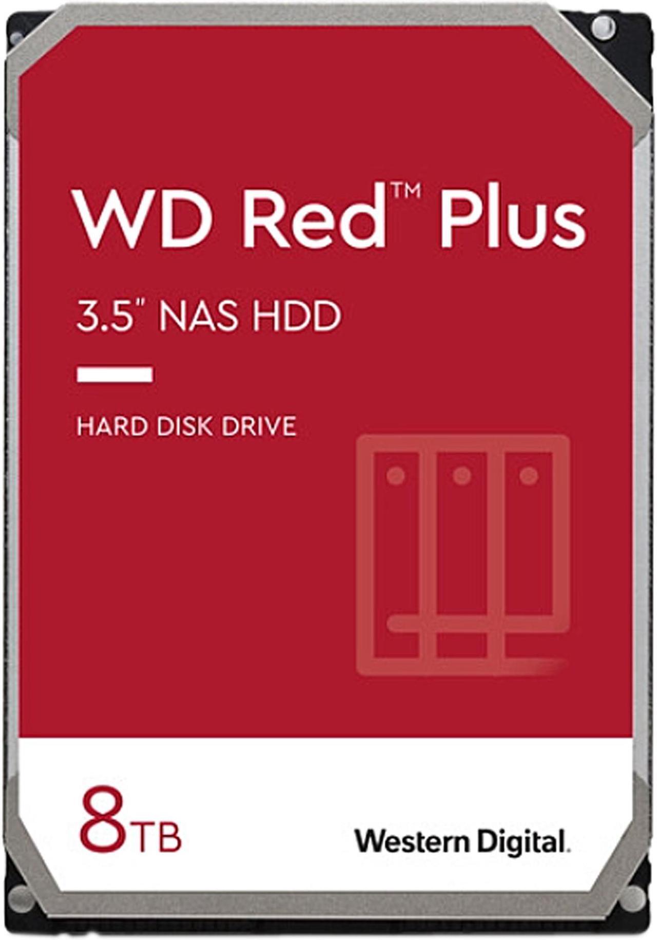 Main image of WD Red Plus 8TB NAS Hard Disk Drive - 5640 RPM Class SATA 6Gb/s, CMR, 128MB Cache, 3.5 Inch - WD80EFZX