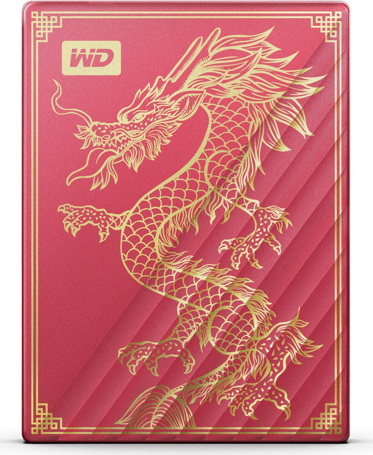 Main image of Western Digital 2TB My Passport Hard Drives - Portable External USB-C™ USB 3.2 Gen 1/USB 3.0 USB 2.0 Model WDBRHB0020BRD-WESN Dark Red