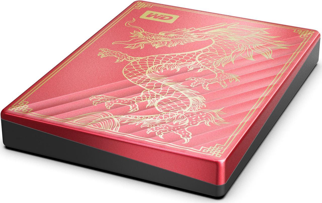 Alt view image 5 of 6 - Western Digital 2TB My Passport Hard Drives - Portable External USB-C™ USB 3.2 Gen 1/USB 3.0 USB 2.0 Model WDBRHB0020BRD-WESN Dark Red