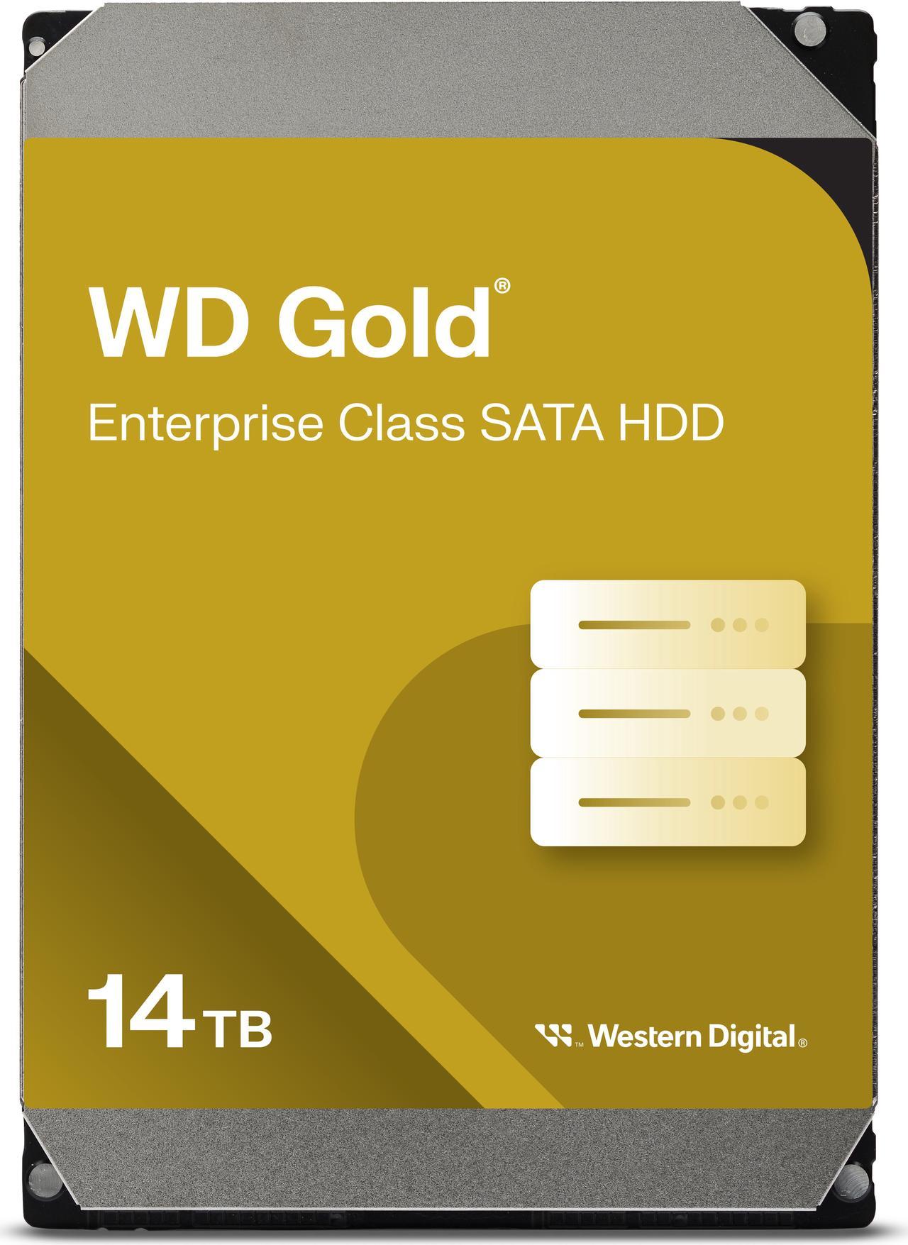 WD Gold 14TB 7200 RPM 512MB Cache SATA 6.0Gb/s 3.5" Internal Hard Drive