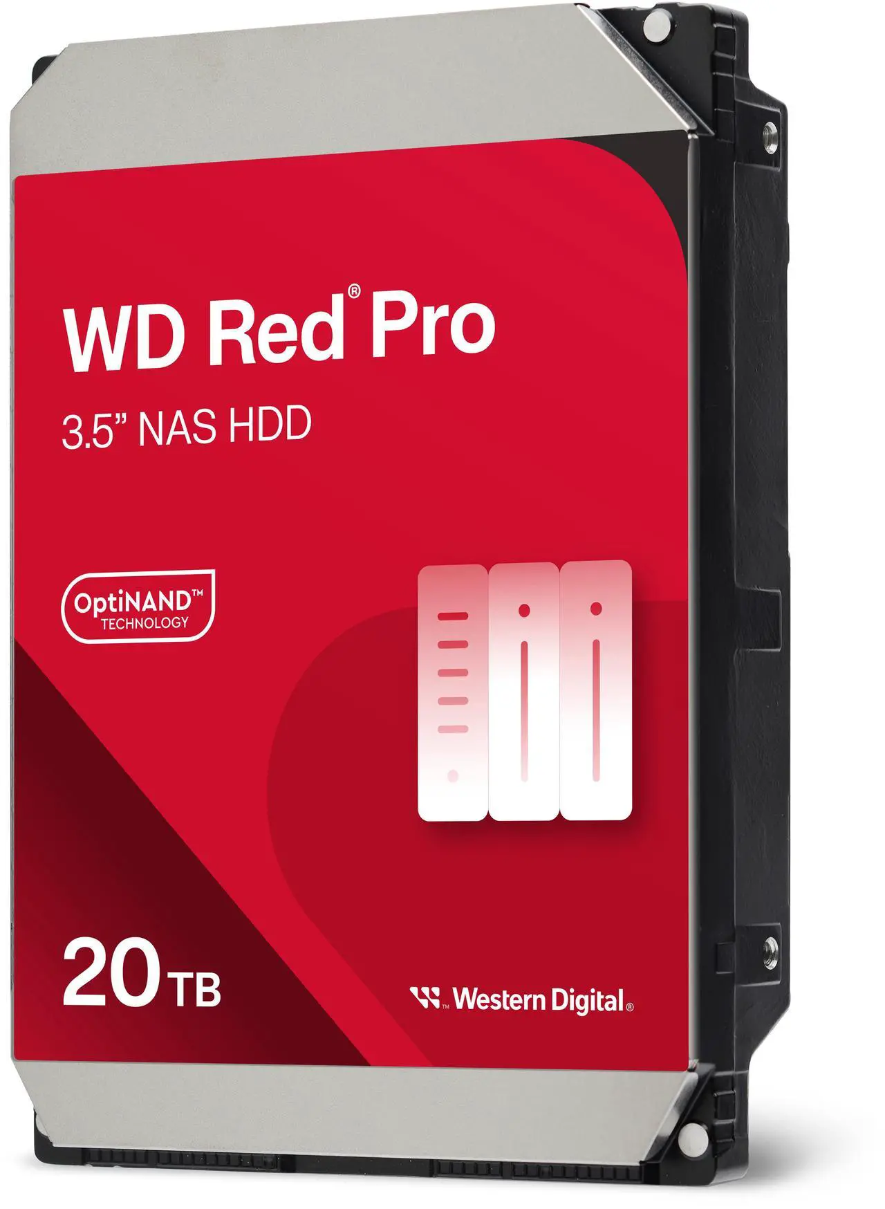 Alt view image 2 of 3 - Western Digital 20TB WD Red Pro NAS Internal Hard Drive HDD - 7200 RPM, SATA 6 Gb/s, CMR, 512 MB Cache, 3.5" - WD202KFGX