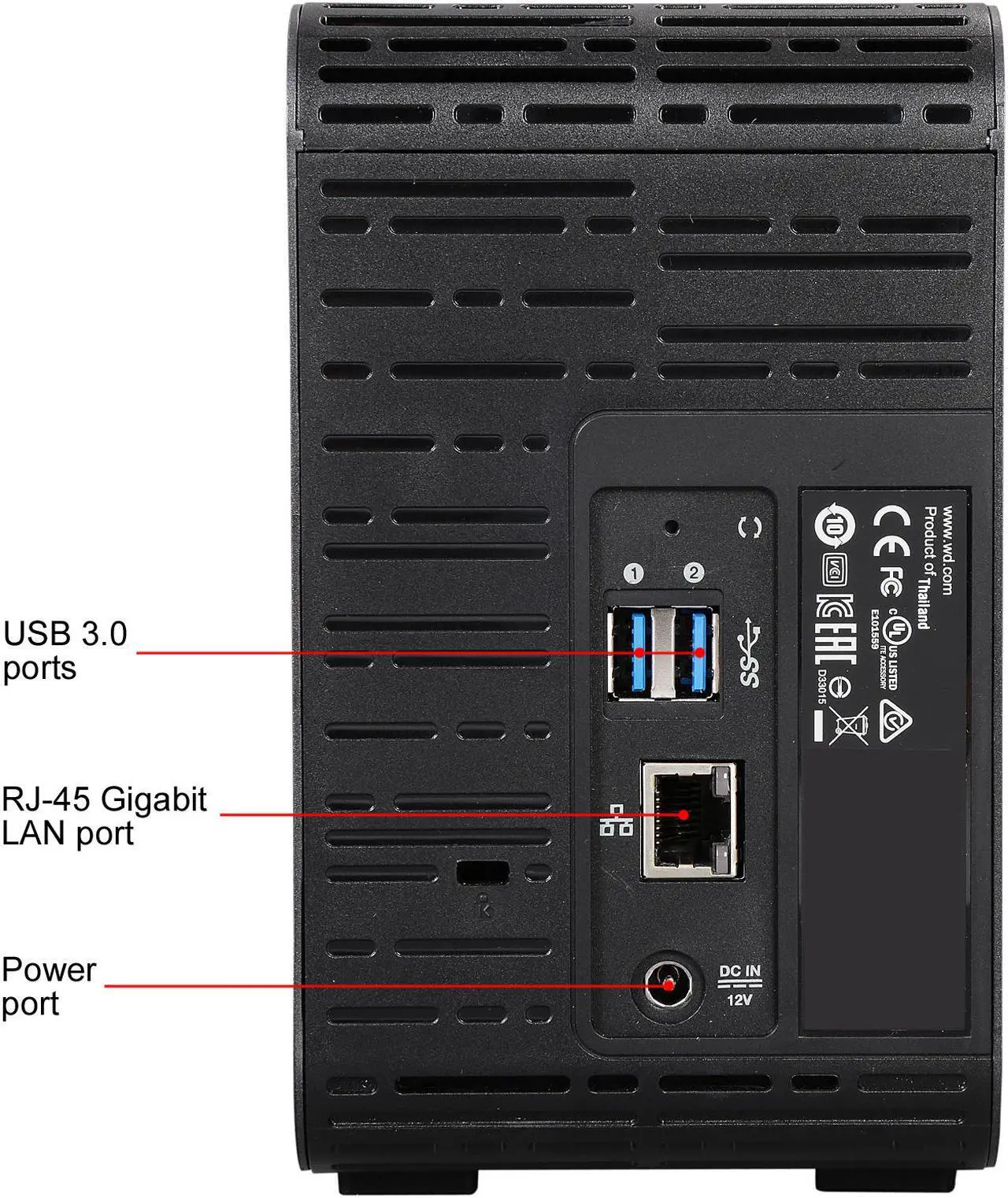 Alt view image 7 of 9 - WD 8TB My Cloud EX2 Ultra NAS - Network Attached Storage - Dual-Core Processor (WDBVBZ0080JCH-NESN)