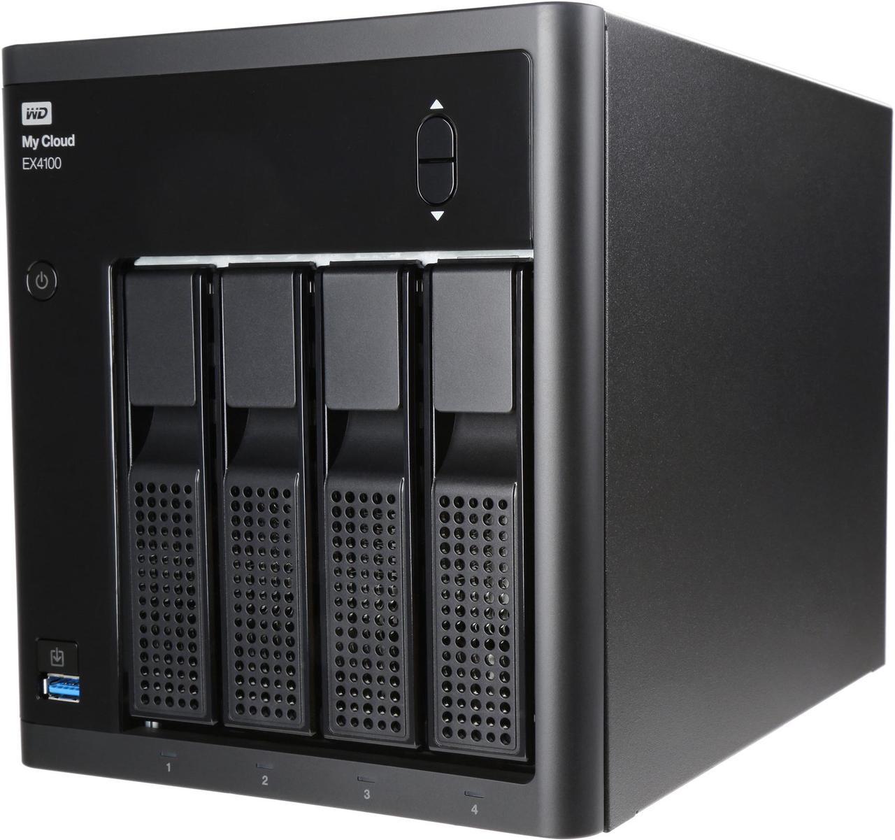 WD 32TB My Cloud EX4100 Expert Series for Mac/PC & iOS/Android - NAS (WDBWZE0320KBK-NESN)