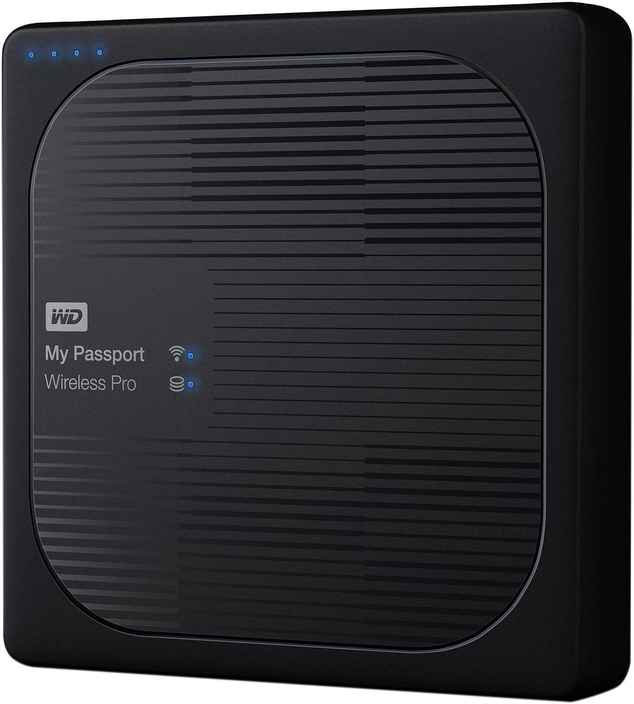 Alt view image 5 of 6 - WD 4TB My Passport Wireless Pro Portable External Hard Drive - WiFi AC, SD, USB 3.0 - WDBSMT0040BBK-NESN