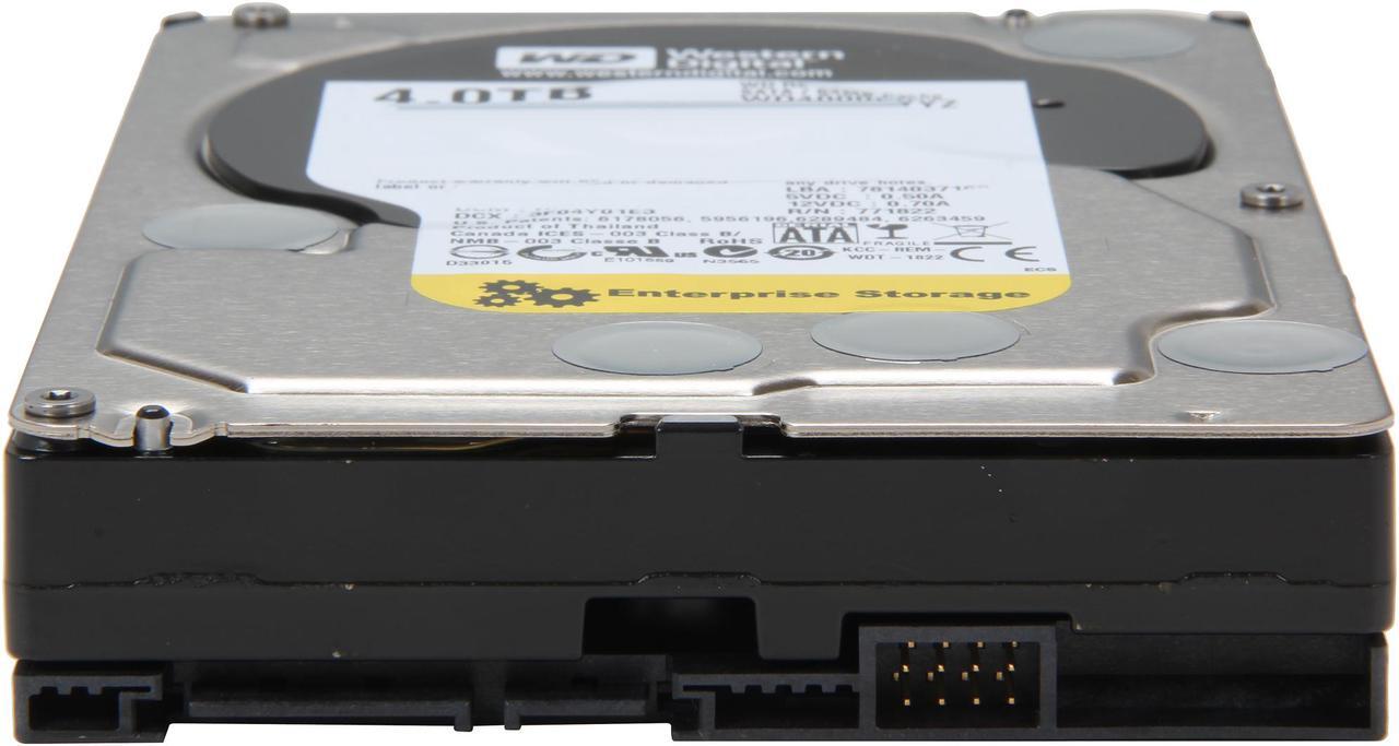 Alt view image 4 of 5 - WD Re 4TB Datacenter Capacity Hard Disk Drive - 7200 RPM Class SATA 6Gb/s 64MB Cache 3.5 inch WD4000FYYZ