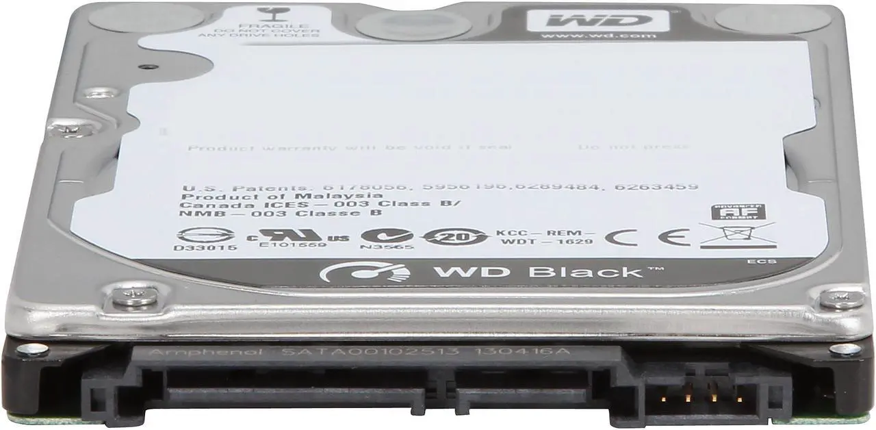 Alt view image 5 of 6 - WD Black 750GB Performance Mobile Hard Disk Drive - 7200 RPM SATA 6Gb/s 16MB Cache 2.5 Inch - WD7500BPKX