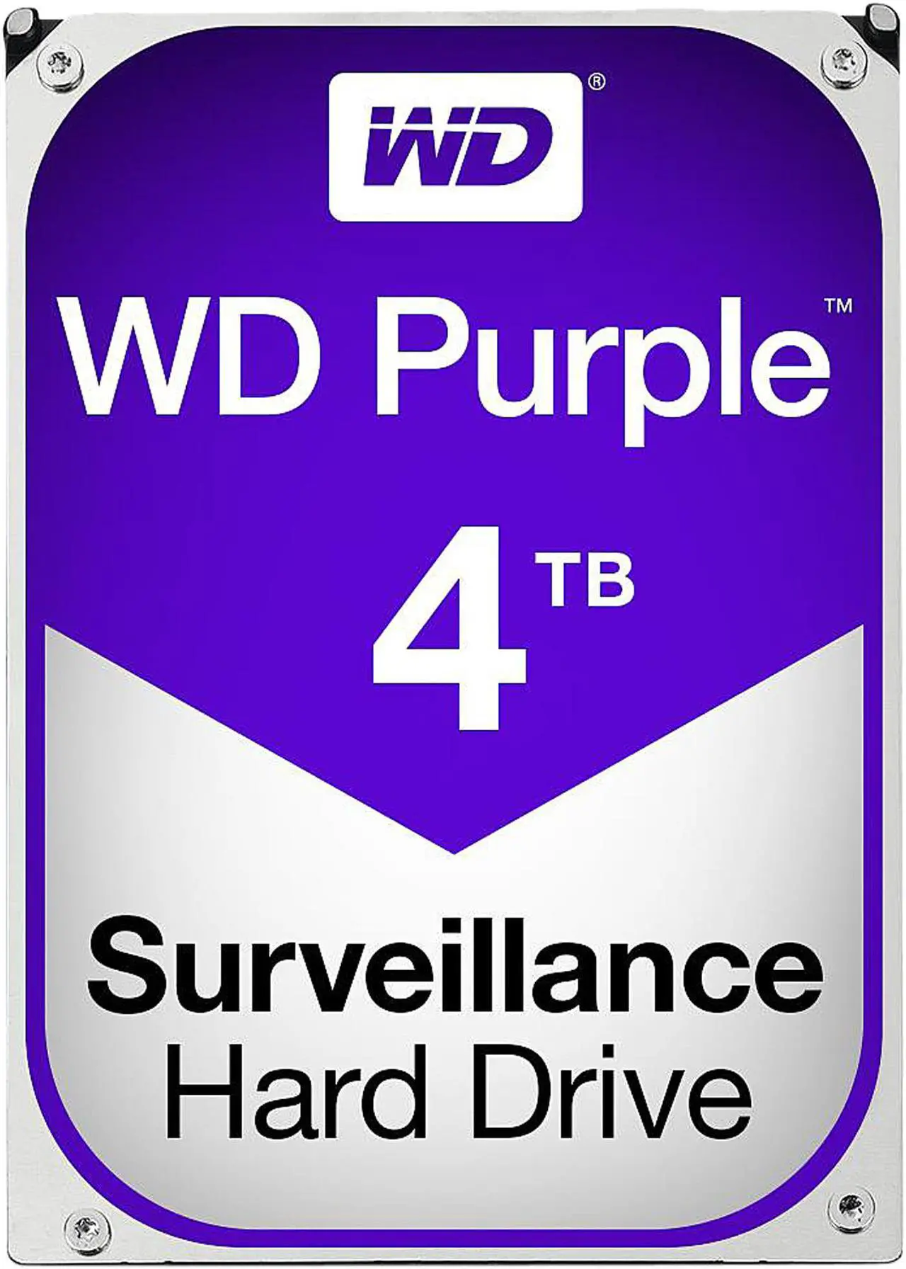 Main image of WD Purple 4TB Surveillance Hard Disk Drive - 5400 RPM Class SATA 6Gb/s 64MB Cache 3.5 Inch WD40PURX