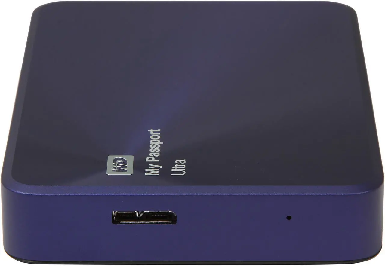 Alt view image 10 of 13 - WD 1TB Blue-Black My Passport Ultra Metal Edition Portable External Hard Drive - USB 3.0 - WDBTYH0010BBA-NESN