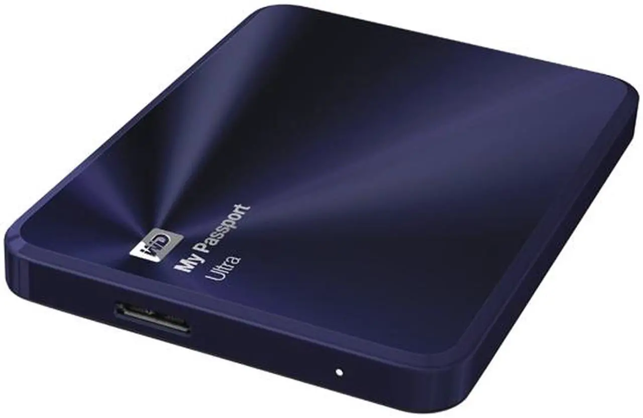 Alt view image 5 of 13 - WD 1TB Blue-Black My Passport Ultra Metal Edition Portable External Hard Drive - USB 3.0 - WDBTYH0010BBA-NESN