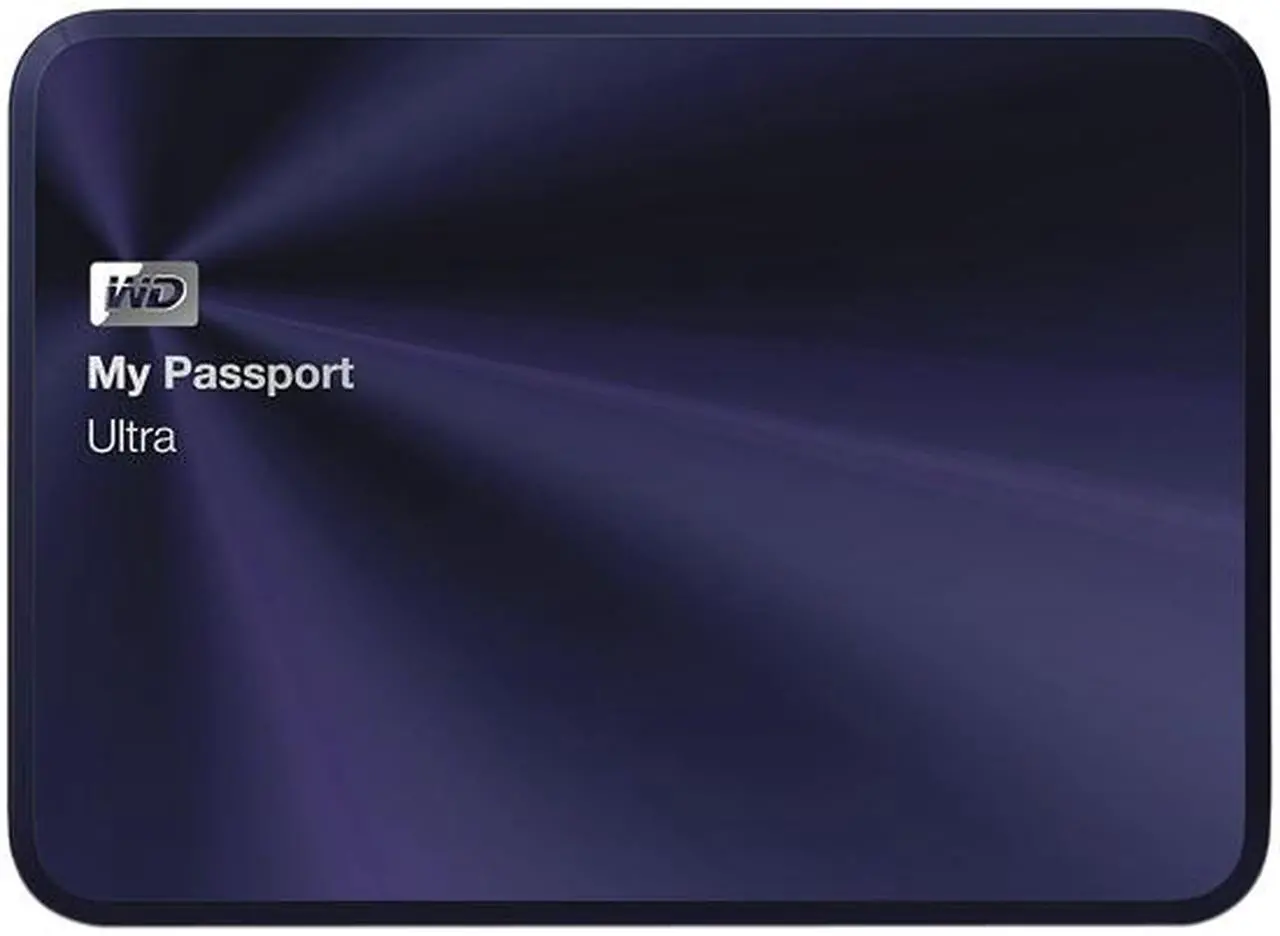 Alt view image 2 of 13 - WD 1TB Blue-Black My Passport Ultra Metal Edition Portable External Hard Drive - USB 3.0 - WDBTYH0010BBA-NESN