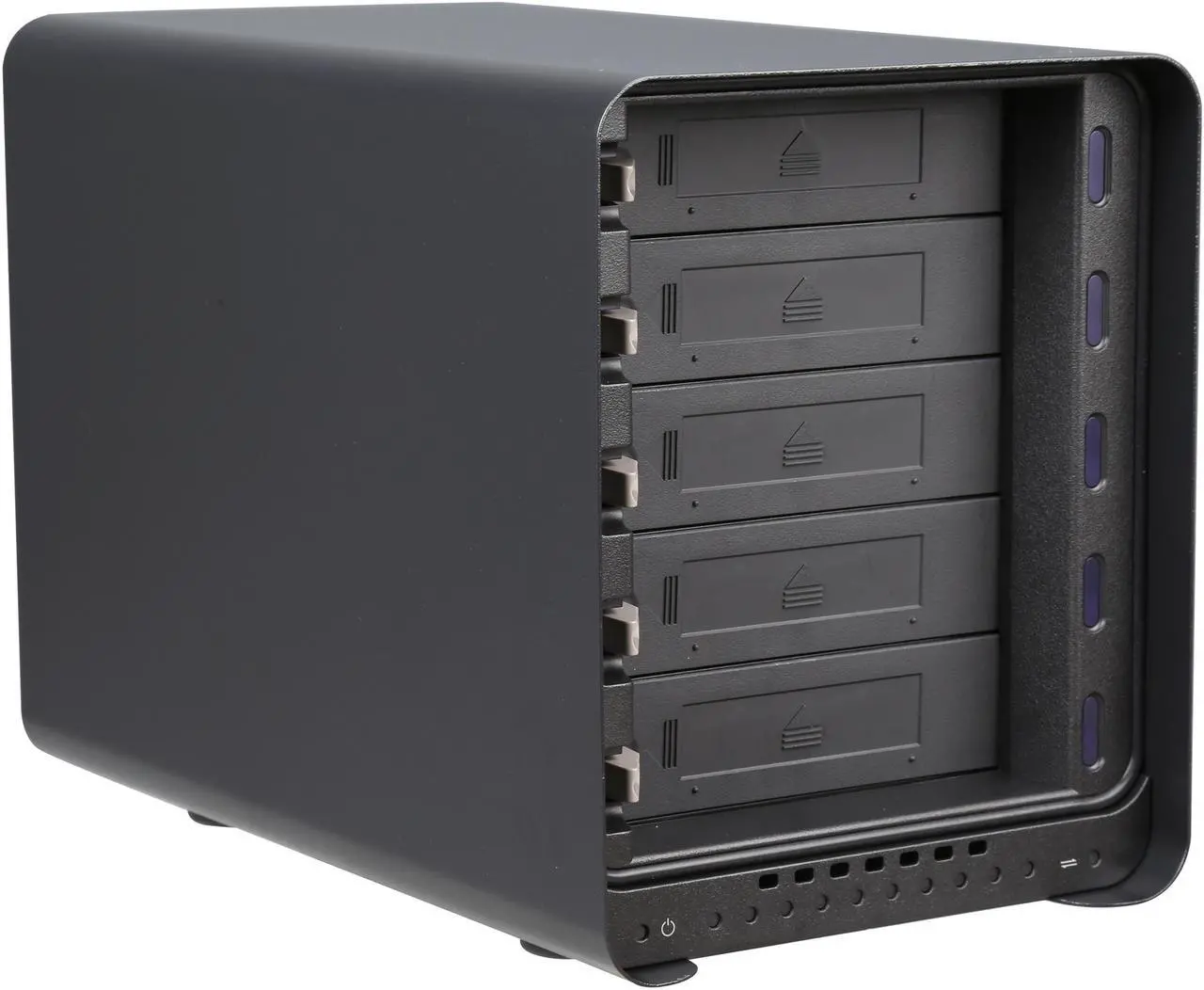 Alt view image 5 of 6 - Drobo Direct Attached Storage - 5 bay array with mSATA SSD acceleration - USB 3 and Thunderbolt ports (DRDR5A21)