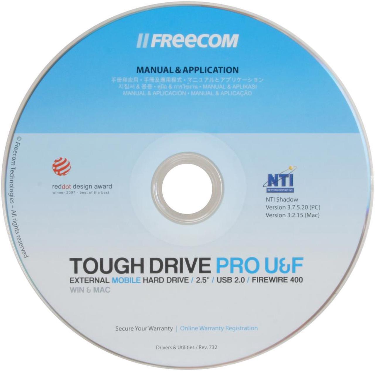 Alt view image 6 of 7 - FREECOM ToughDrive Pro U&F 160GB USB 2.0 / Firewire400 2.5" External Hard Drive 29851