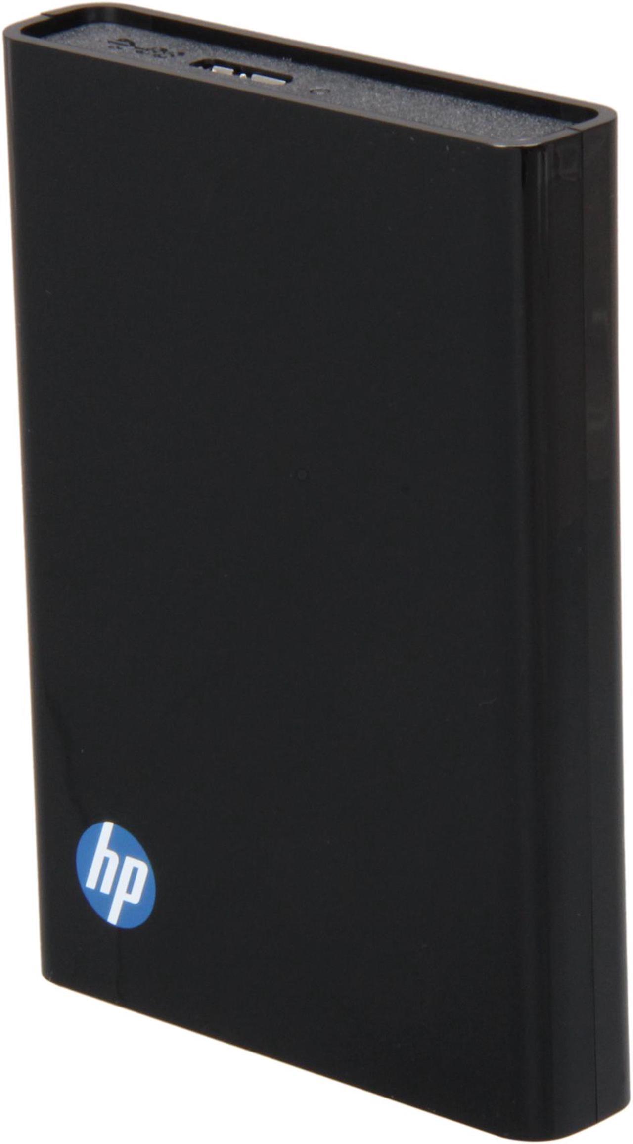 HP Portable 500GB USB 3.0/2.0 External Hard Drive WDBACZ5000ABK-NESN Black